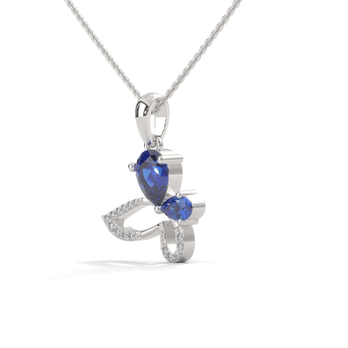 lab grown diamond | moissanite Jewellery Butterfly Lab Grown Diamond OR Moissanite Pendant by Rabbito Jewels