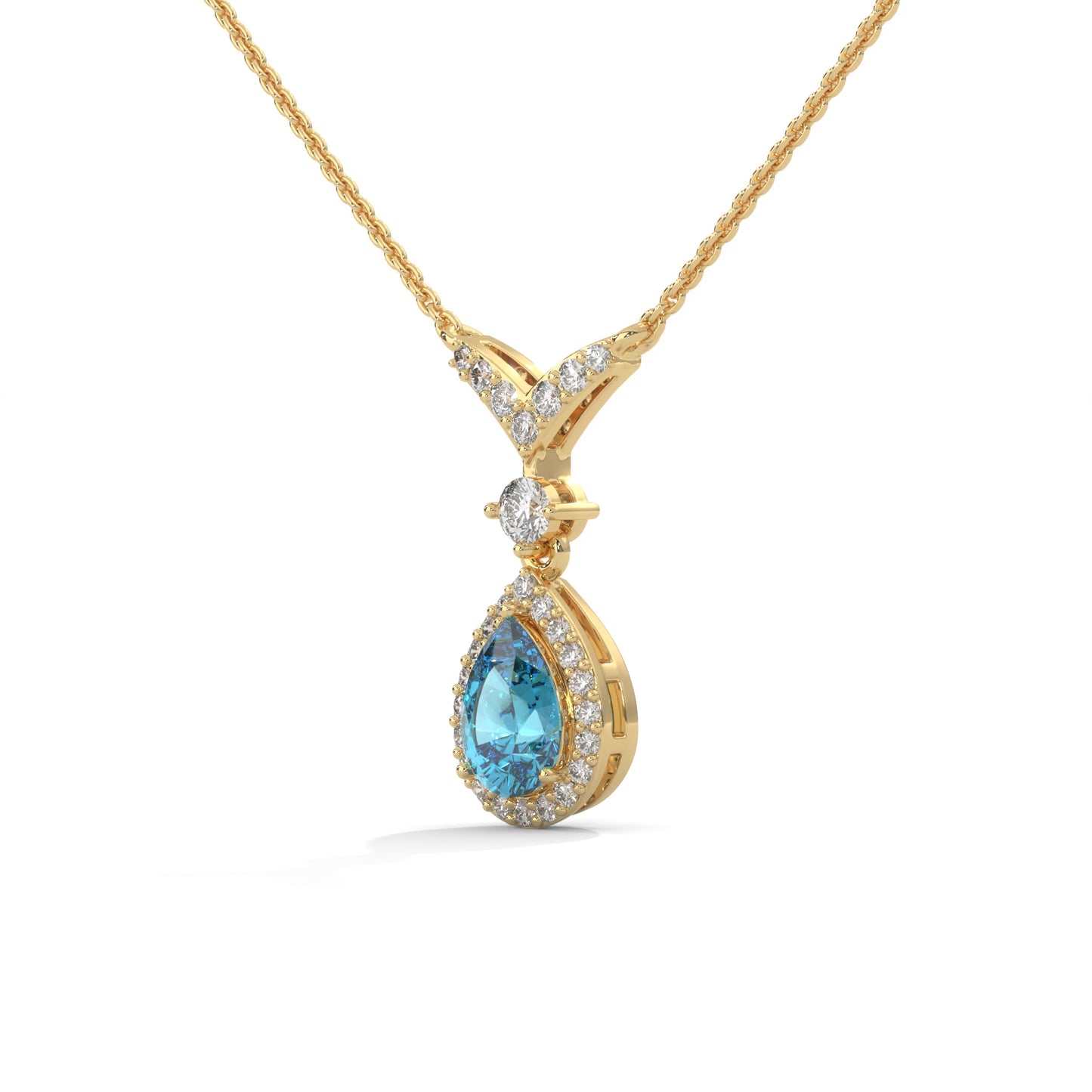 lab grown diamond | moissanite Jewellery Lagoon Loop Lab Grown Diamond OR Moissanite Pendant by Rabbito Jewels