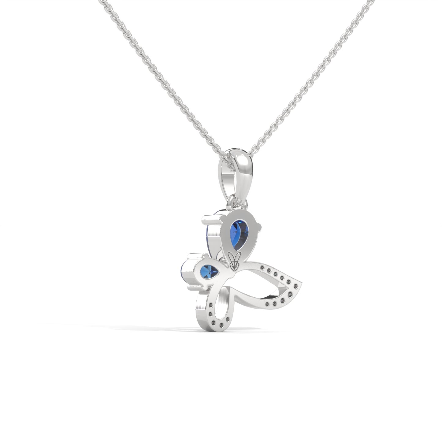 lab grown diamond | moissanite Jewellery Butterfly Lab Grown Diamond OR Moissanite Pendant by Rabbito Jewels