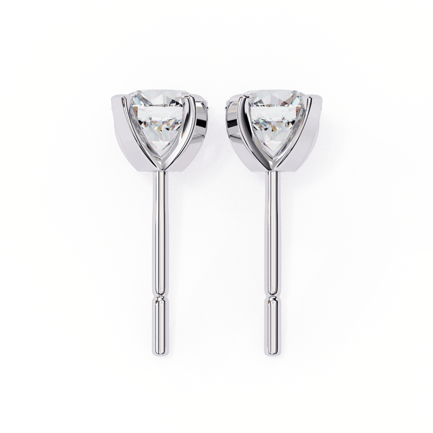 lab grown diamond | moissanite Jewellery Neon Ice 1.28ct Lab Grown OR Moissanite Stud Earrings by Rabbito Jewels