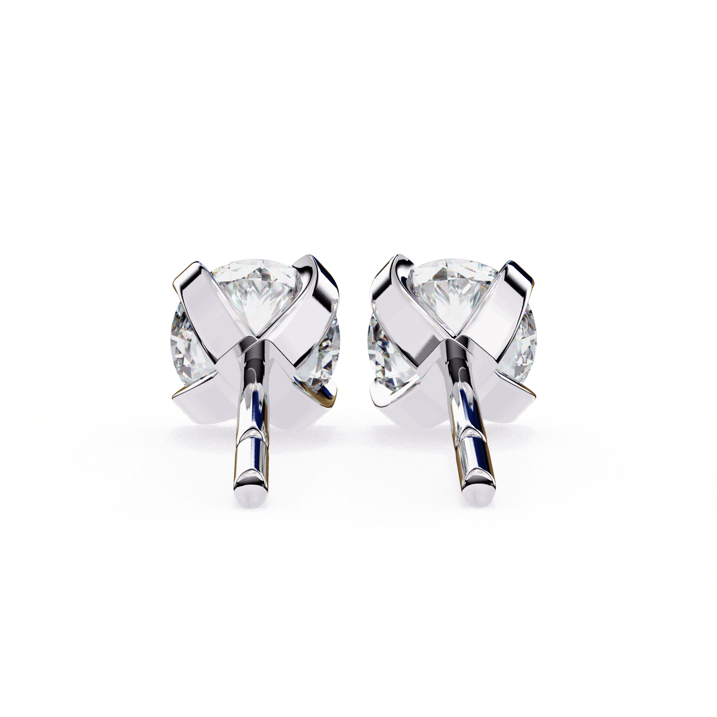 lab grown diamond | moissanite Jewellery Neon Ice 1.28ct Lab Grown OR Moissanite Stud Earrings by Rabbito Jewels