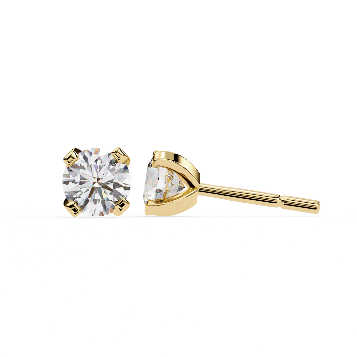lab grown diamond | moissanite Jewellery Neon Ice 1.28ct Lab Grown OR Moissanite Stud Earrings by Rabbito Jewels