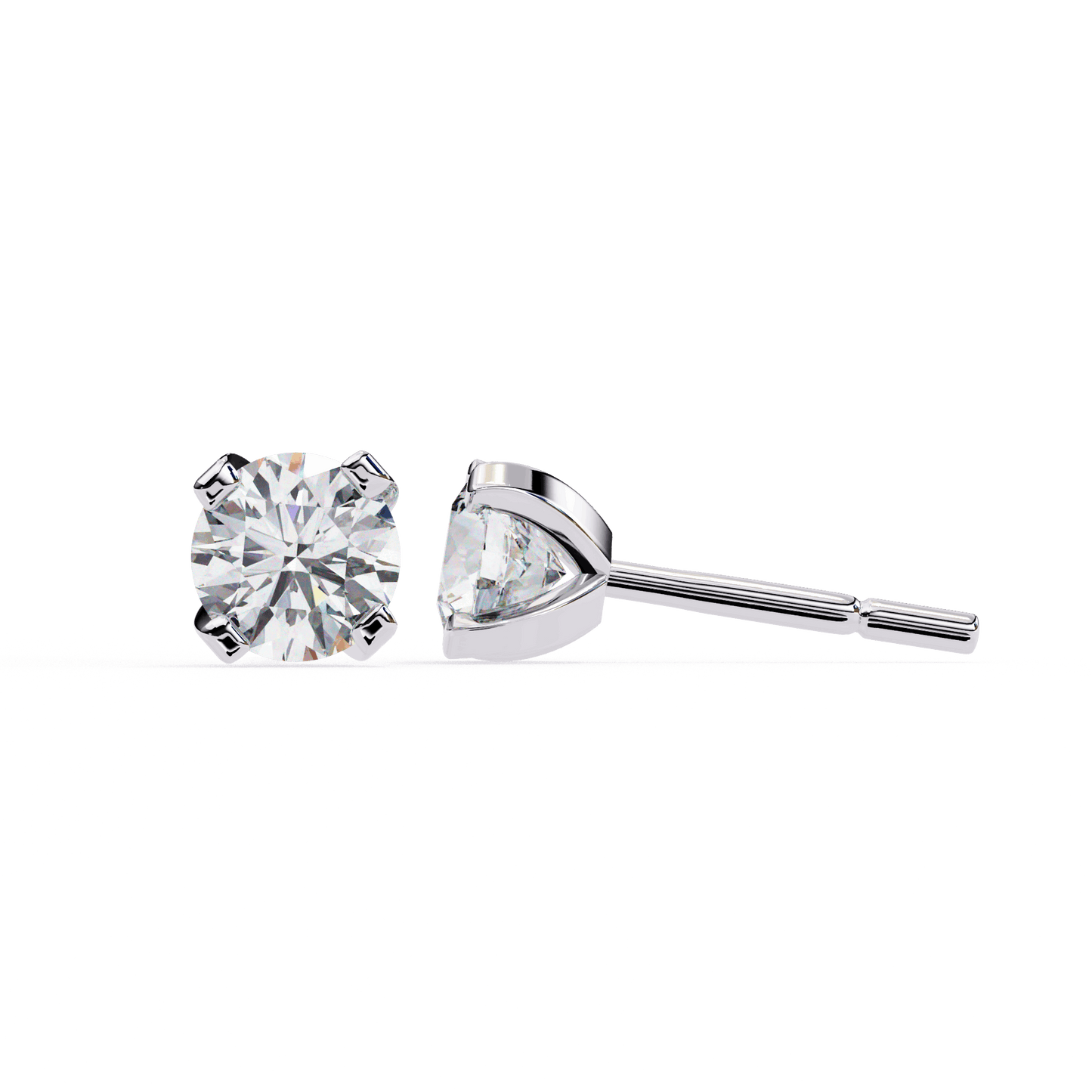 lab grown diamond | moissanite Jewellery Neon Ice 1.28ct Lab Grown OR Moissanite Stud Earrings by Rabbito Jewels