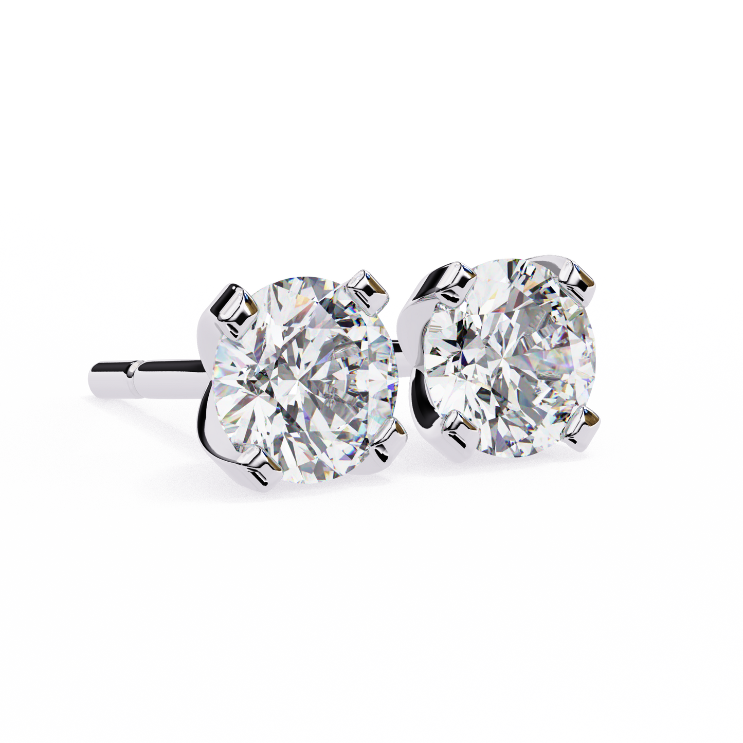 lab grown diamond | moissanite Jewellery Neon Ice 1.28ct Lab Grown OR Moissanite Stud Earrings by Rabbito Jewels