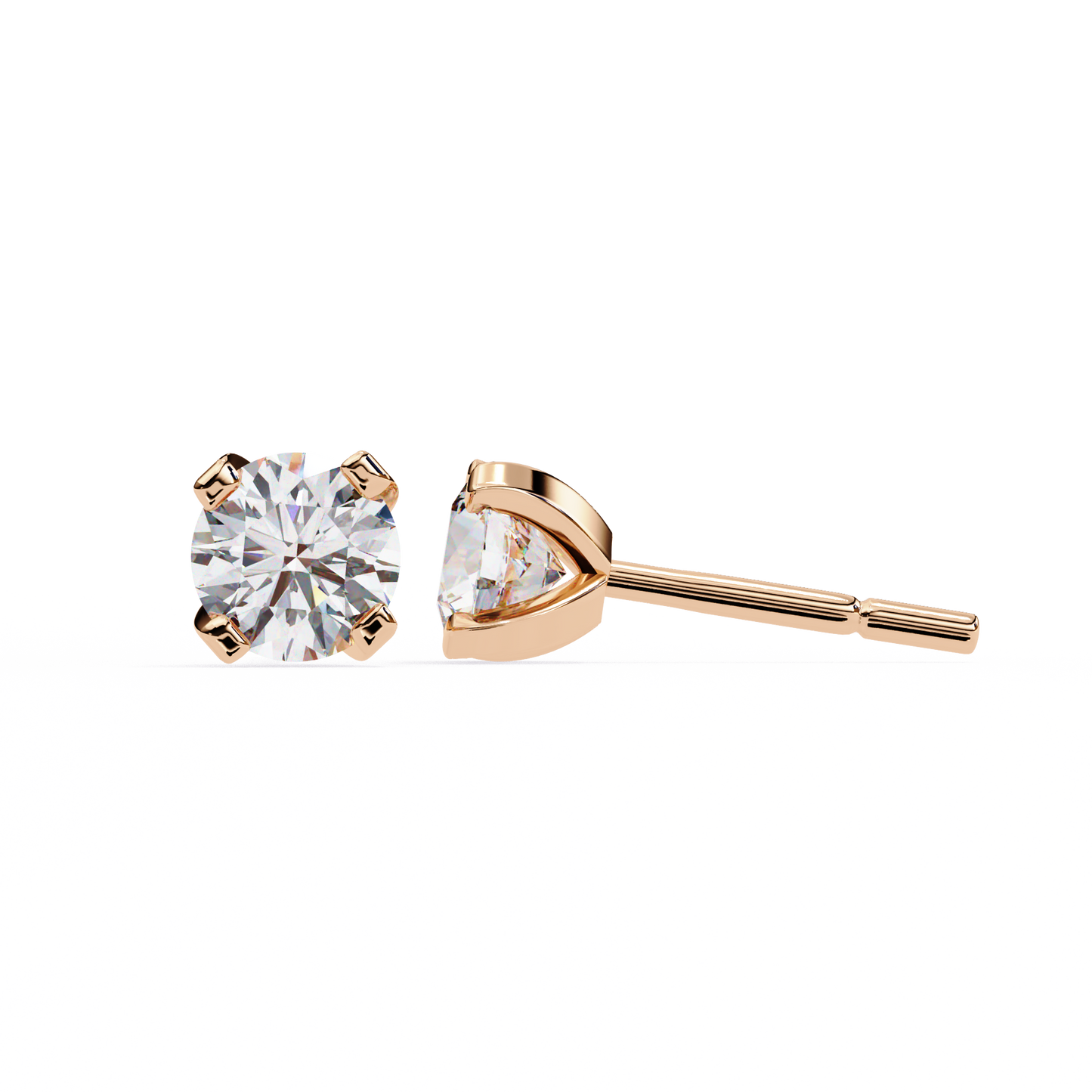 lab grown diamond | moissanite Jewellery Neon Ice 1.28ct Lab Grown OR Moissanite Stud Earrings by Rabbito Jewels