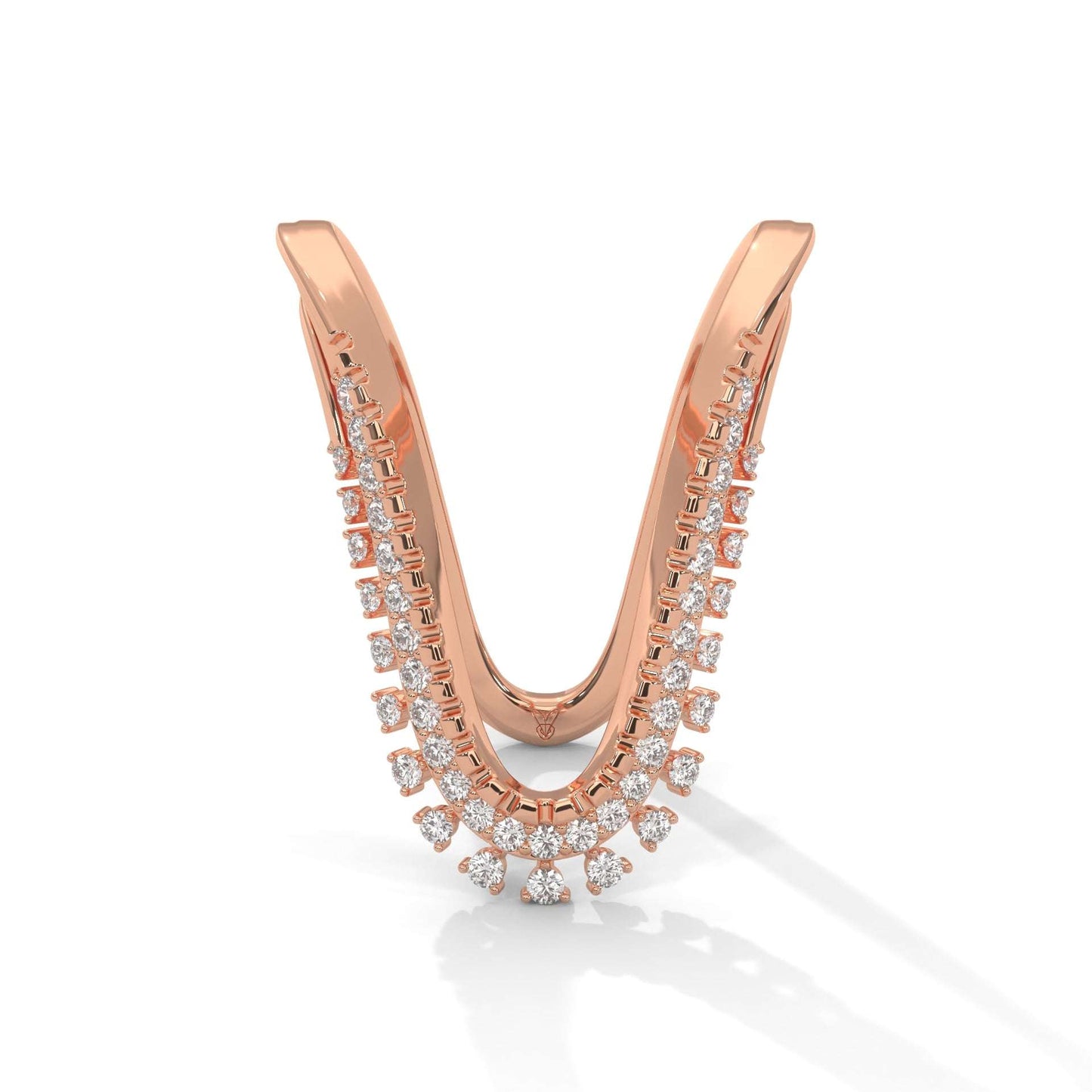 lab grown diamond | moissanite Jewellery Vanaki Lab Grown Diamond OR Moissanite Ring Rose Gold 14K by Rabbito Jewels