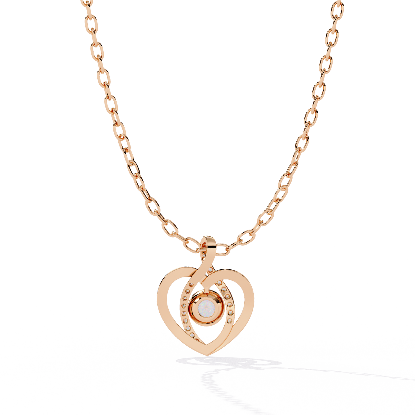 lab grown diamond | moissanite Jewellery Ice Heart Lab Grown Diamond OR Moissanite Pendant by Rabbito Jewels