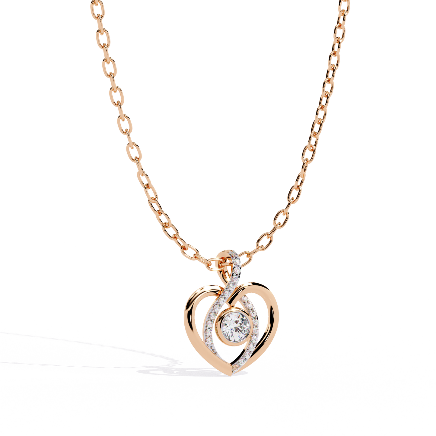 lab grown diamond | moissanite Jewellery Ice Heart Lab Grown Diamond OR Moissanite Pendant by Rabbito Jewels