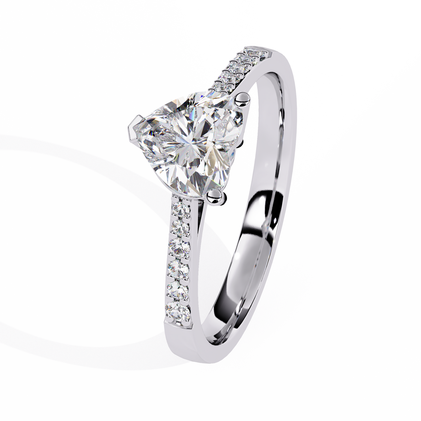 lab grown diamond | moissanite Jewellery Lustr Love Lab Grown Diamond OR Moissanite Ring by Rabbito Jewels