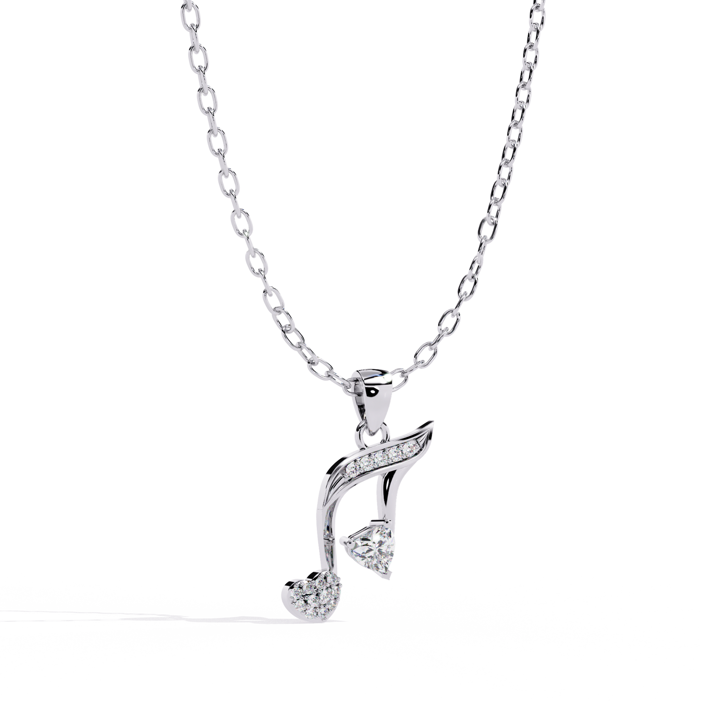 lab grown diamond | moissanite Jewellery Music Star Lab Grown Diamond OR Moissanite Pendant by Rabbito Jewels