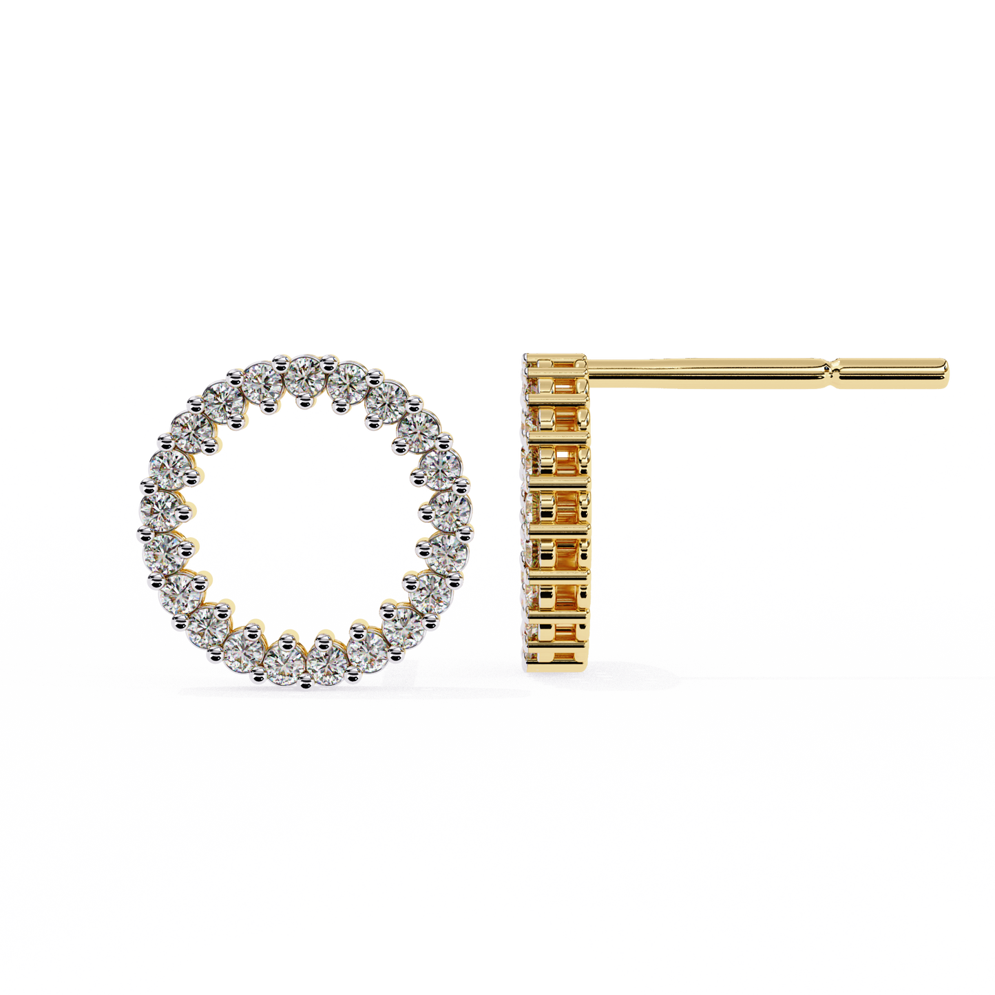 lab grown diamond | moissanite Jewellery Forzi Perals Earrings by Rabbito Jewels