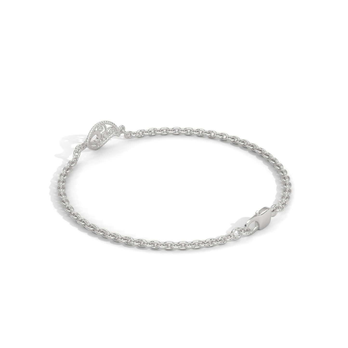 lab grown diamond | moissanite Jewellery Twisted Leaf Lab Grown Diamond OR Moissanite Bracelet by Rabbito Jewels