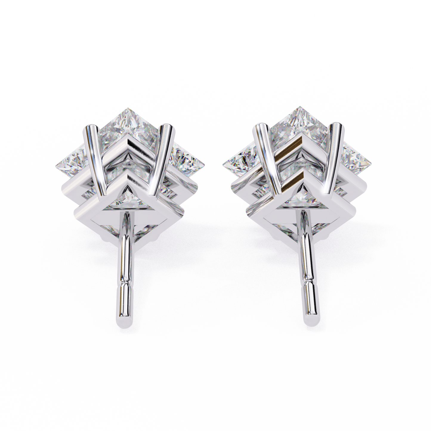 lab grown diamond | moissanite Jewellery Eternal Grace Lab Grown OR Moissanite Stud Earrings by Rabbito Jewels