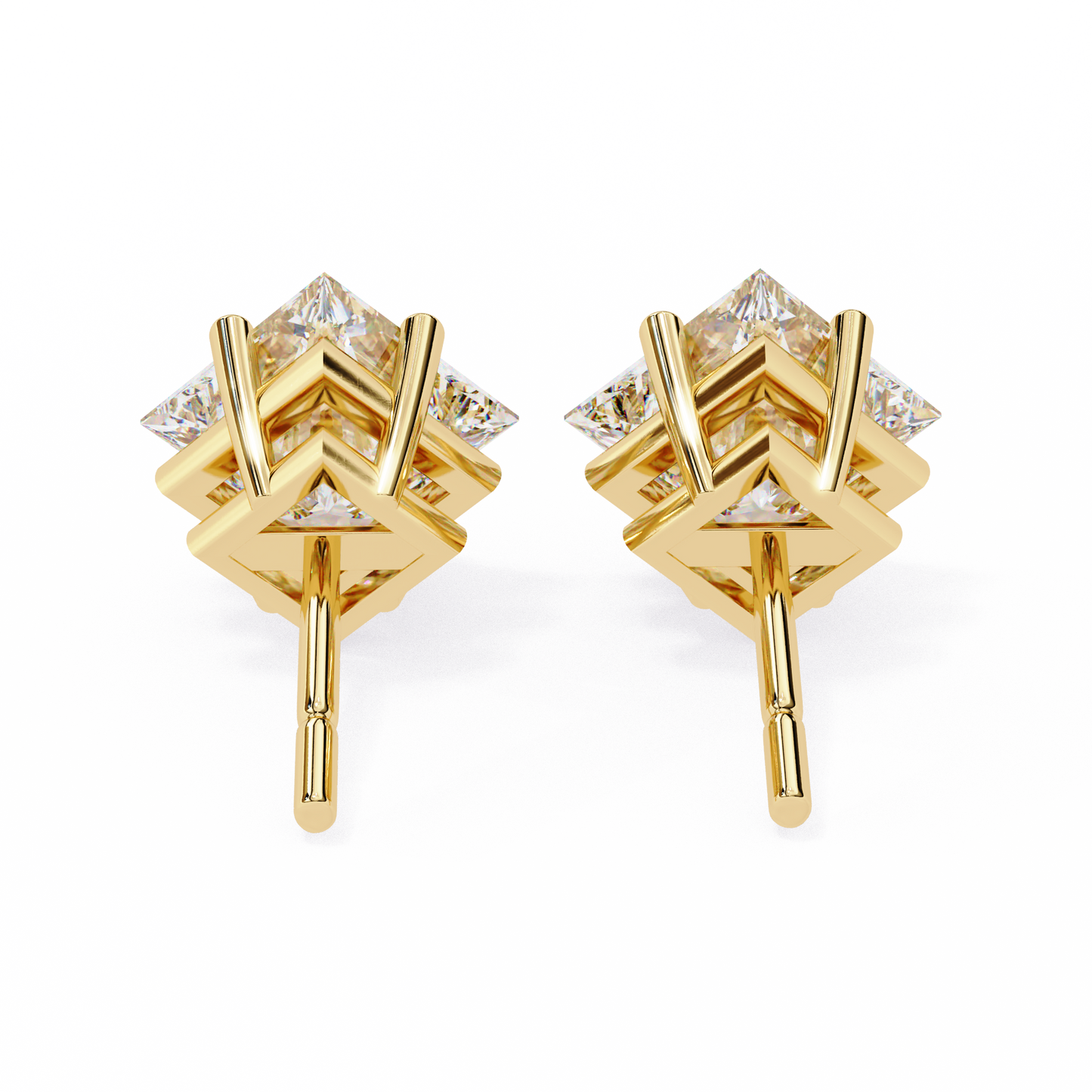 lab grown diamond | moissanite Jewellery Eternal Grace Lab Grown OR Moissanite Stud Earrings by Rabbito Jewels