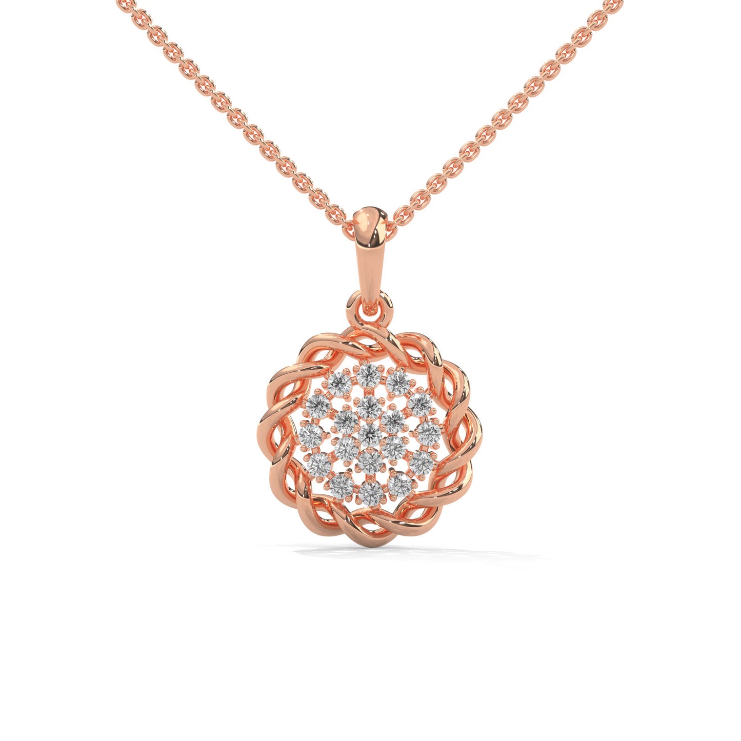 lab grown diamond | moissanite Jewellery Whimsical Fantasies Lab Grown Diamond OR Moissanite Pendant Rose Gold 18K by Rabbito Jewels
