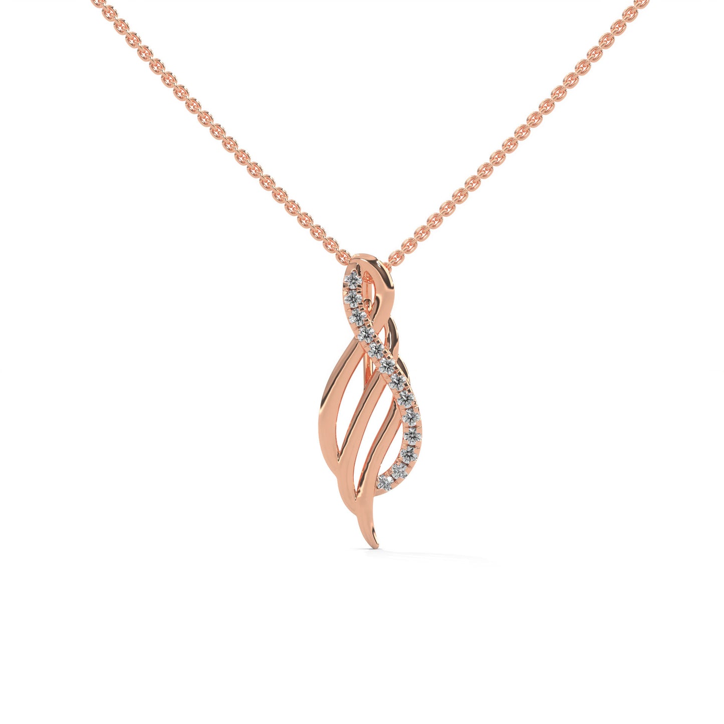 lab grown diamond | moissanite Jewellery Musicians Lab Grown Diamond OR Moissanite Pendant Rose Gold 18K by Rabbito Jewels