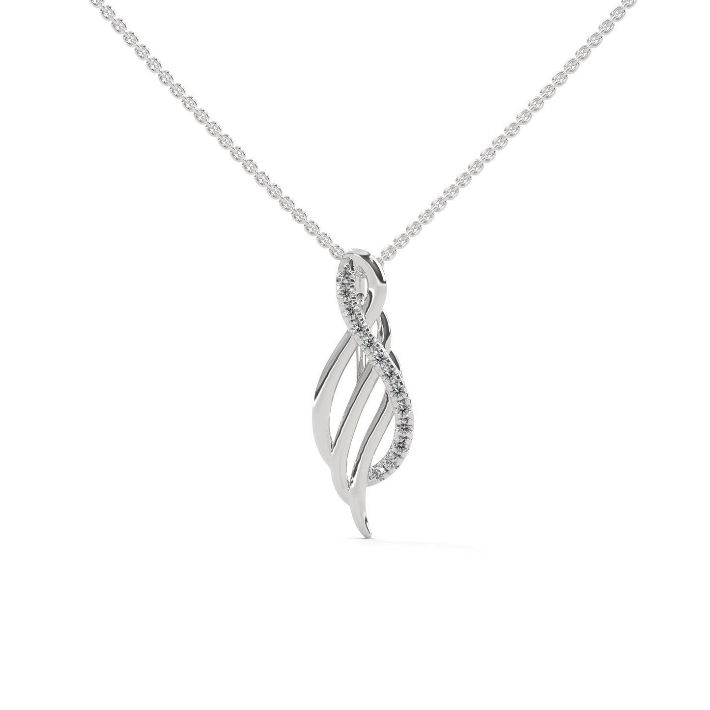 lab grown diamond | moissanite Jewellery Musicians Lab Grown Diamond OR Moissanite Pendant White Gold 18K by Rabbito Jewels