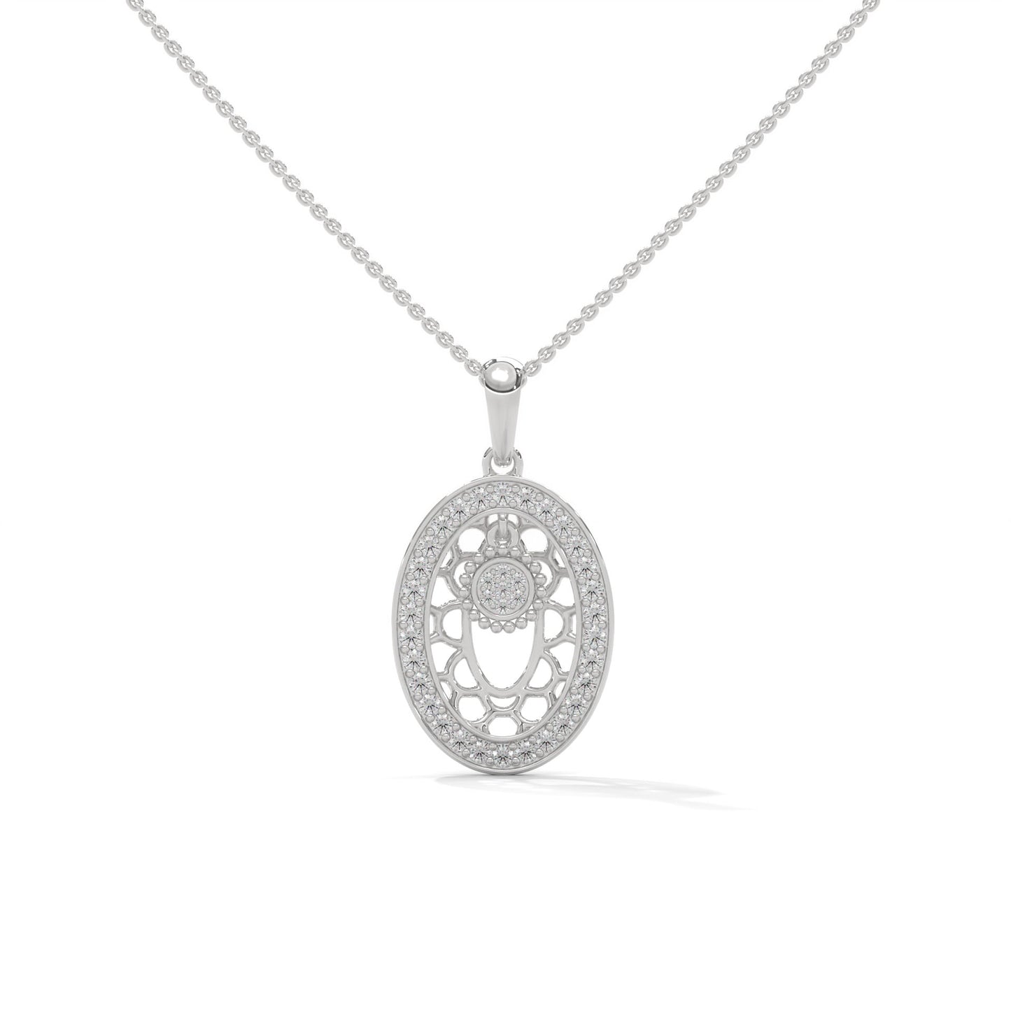 lab grown diamond | moissanite Jewellery Kiat Lab Grown Diamond OR Moissanite Pendant Silver by Rabbito Jewels