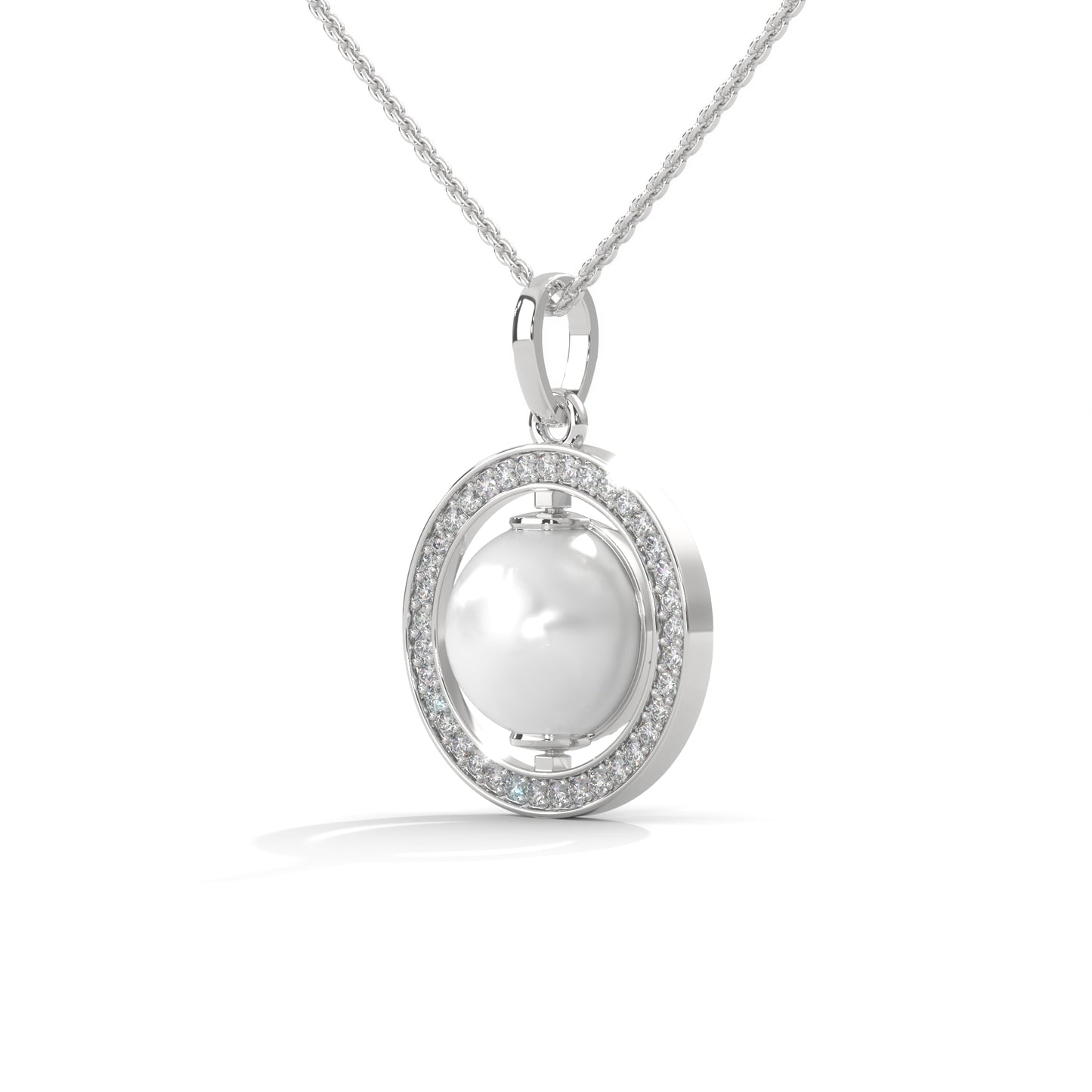 lab grown diamond | moissanite Jewellery Moon Toned Lab Grown Diamond OR Moissanite Pendant by Rabbito Jewels