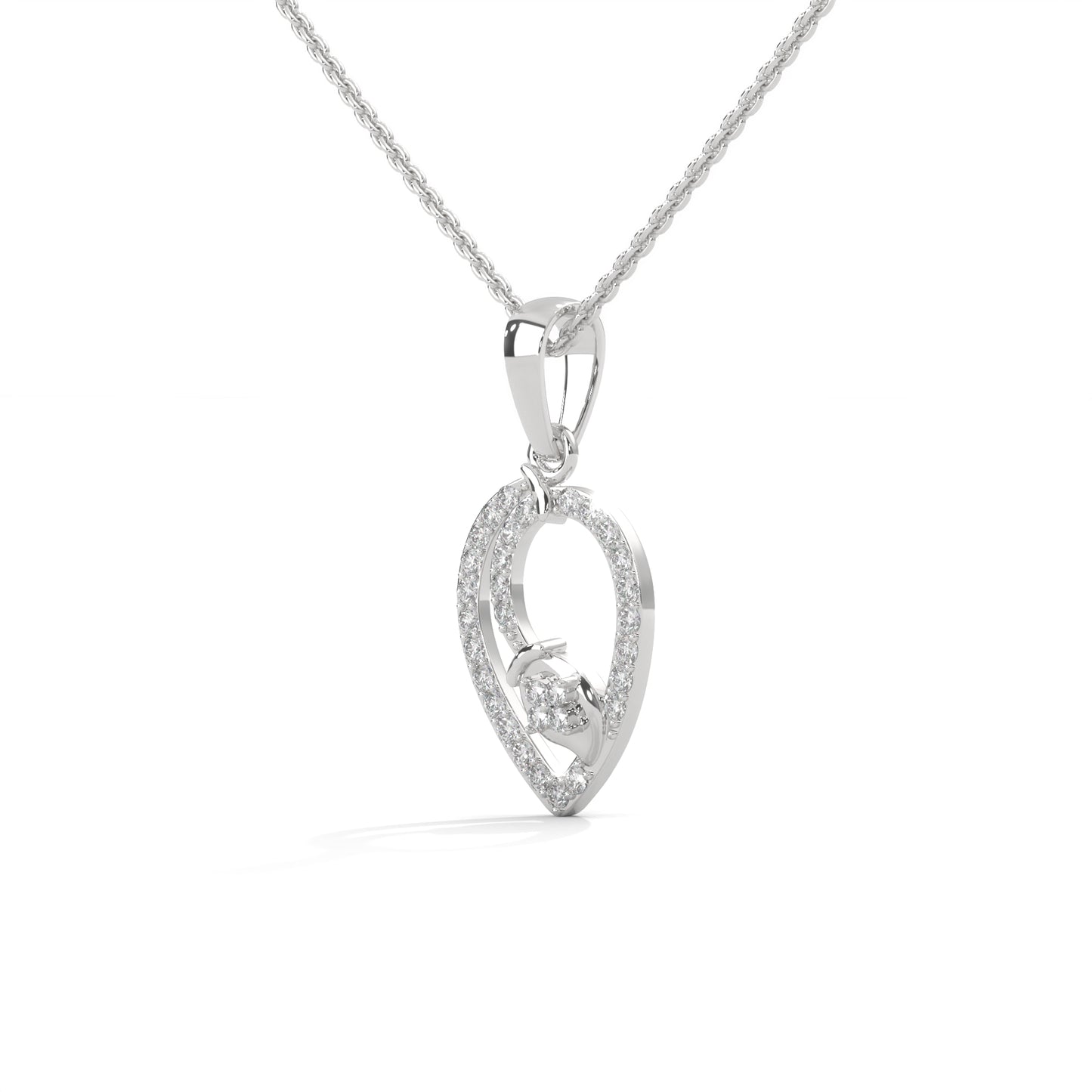 lab grown diamond | moissanite Jewellery Toned Lab Grown Diamond OR Moissanite Pendant by Rabbito Jewels