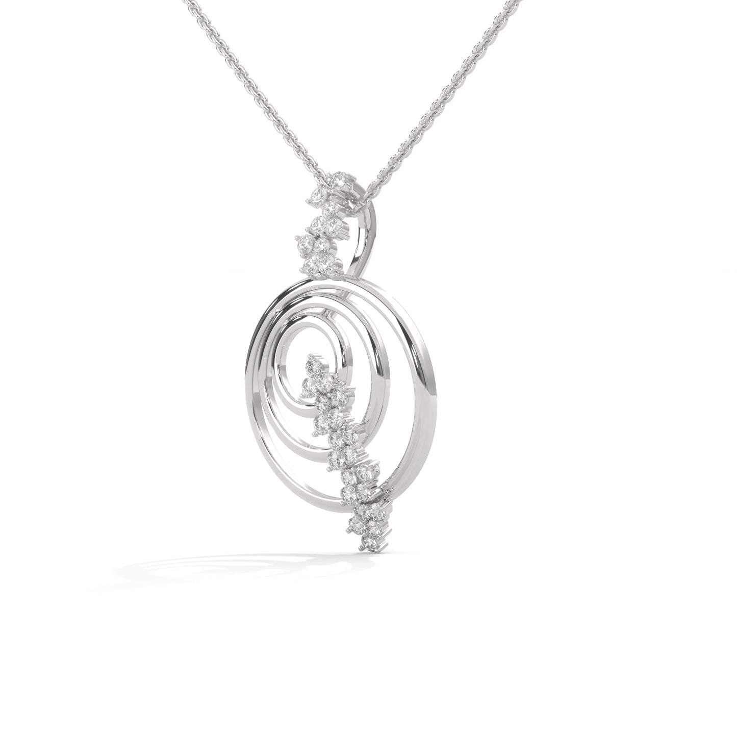 lab grown diamond | moissanite Jewellery Modern Minimalist Lab Grown Diamond OR Moissanite Pendant by Rabbito Jewels