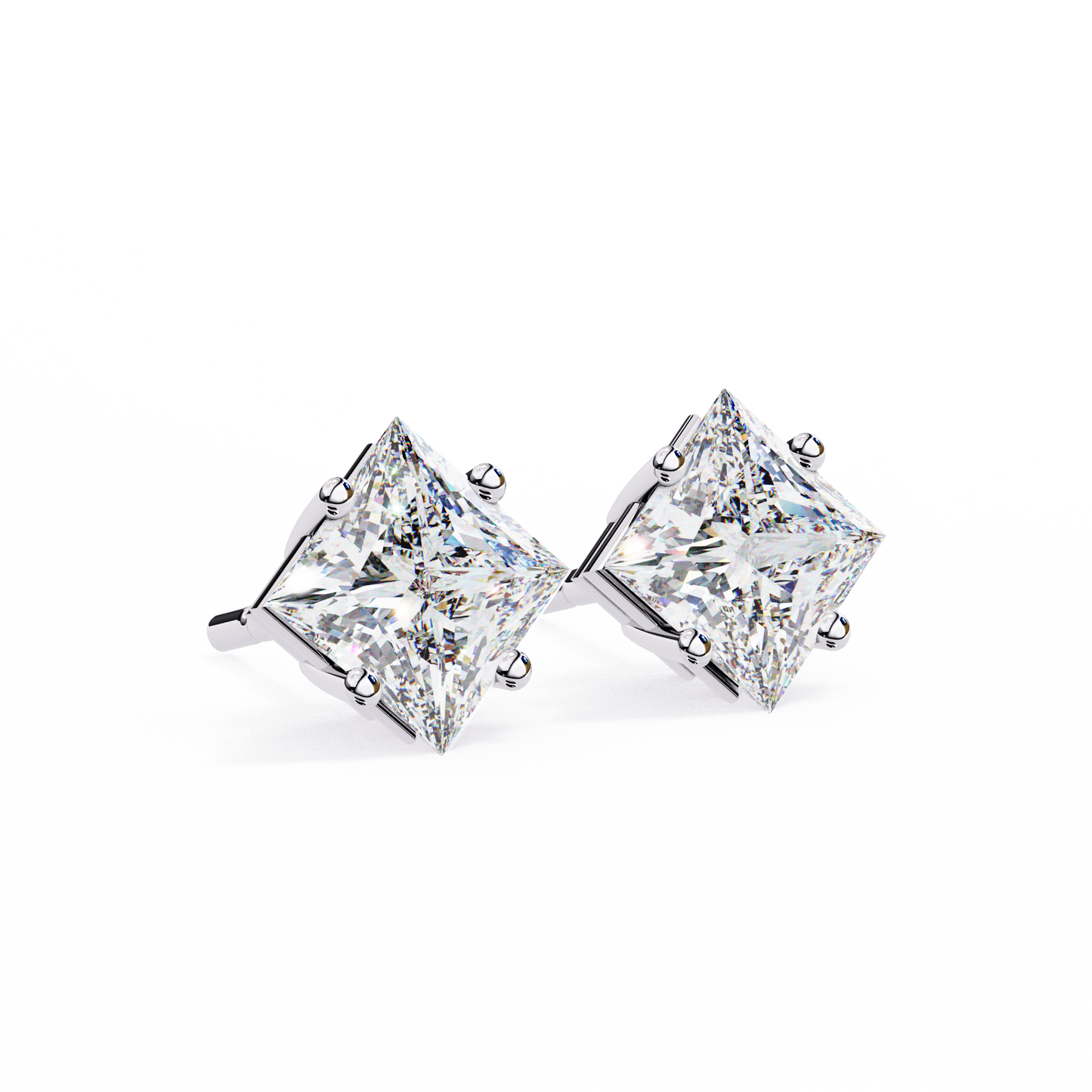 lab grown diamond | moissanite Jewellery Eternal Grace Lab Grown OR Moissanite Stud Earrings by Rabbito Jewels