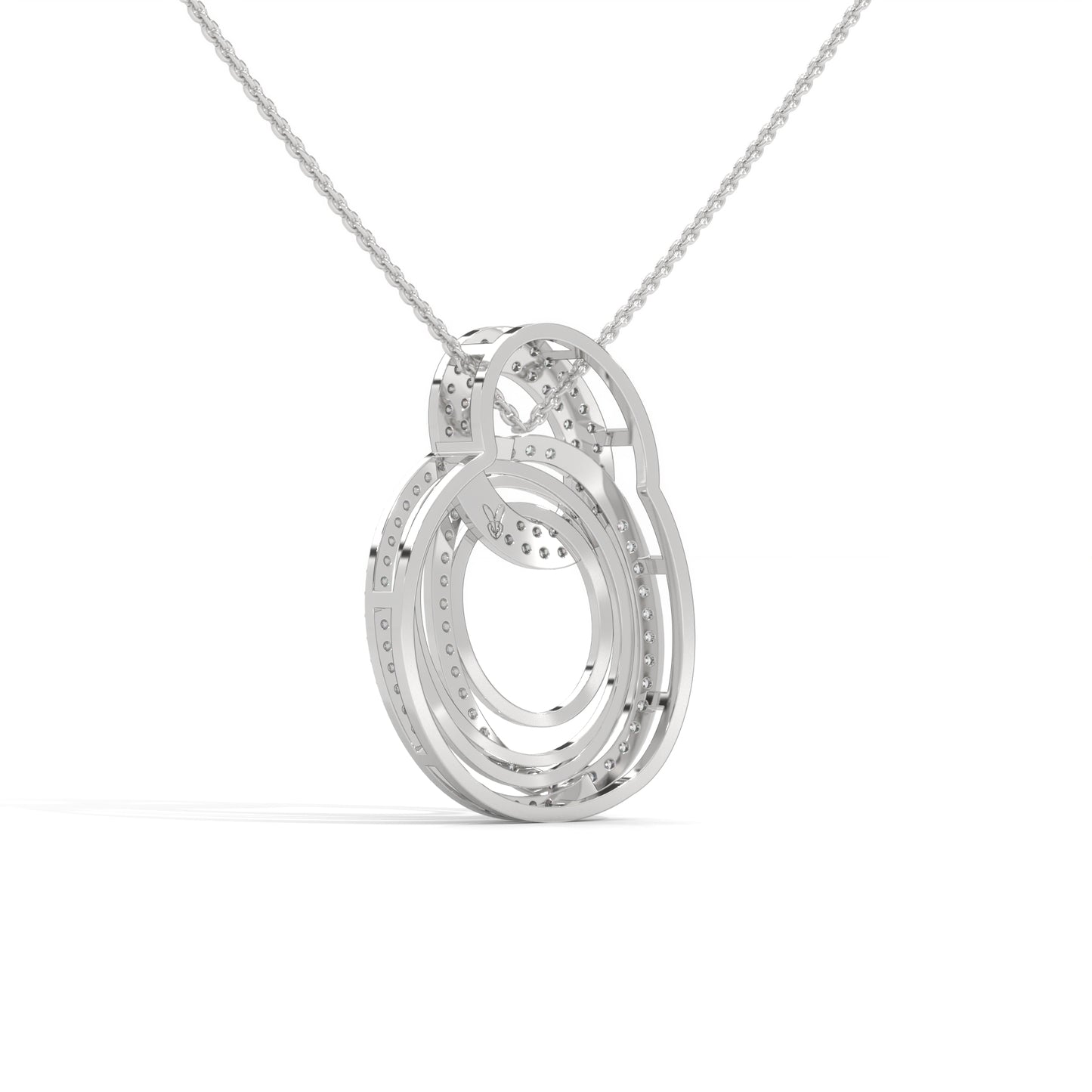 lab grown diamond | moissanite Jewellery Whirling Lab Grown Diamond OR Moissanite Pendant by Rabbito Jewels