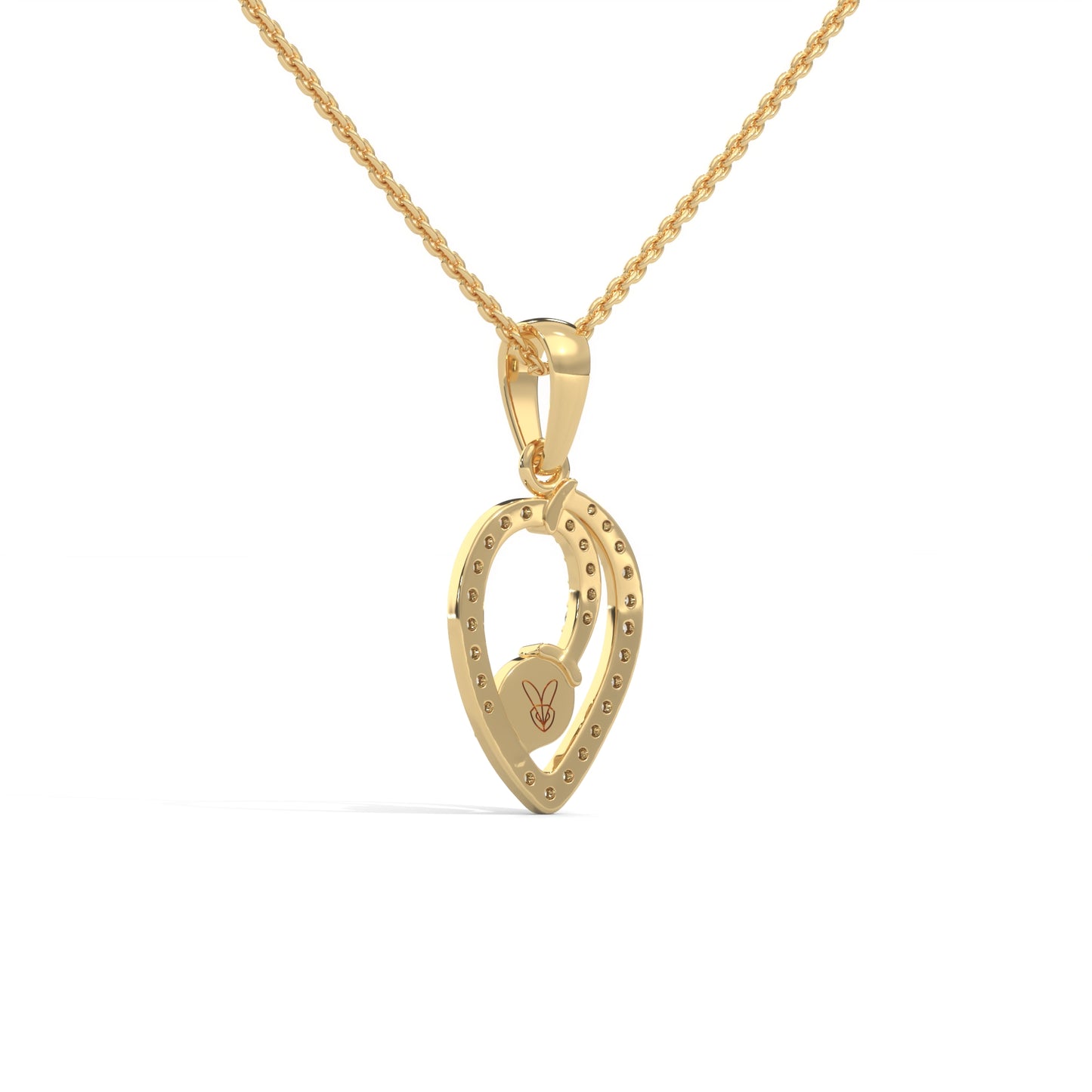 lab grown diamond | moissanite Jewellery Toned Lab Grown Diamond OR Moissanite Pendant by Rabbito Jewels
