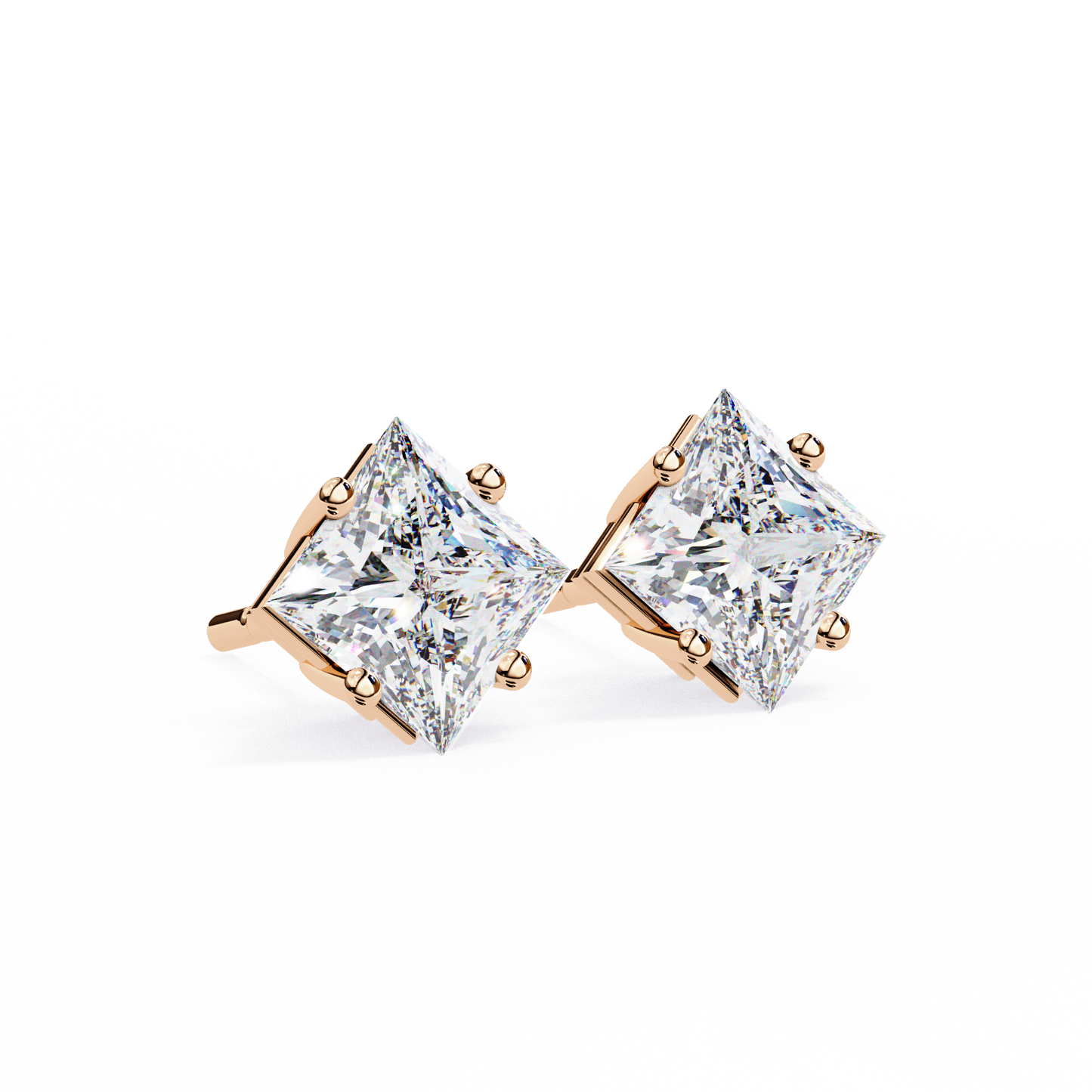 lab grown diamond | moissanite Jewellery Eternal Grace Lab Grown OR Moissanite Stud Earrings by Rabbito Jewels