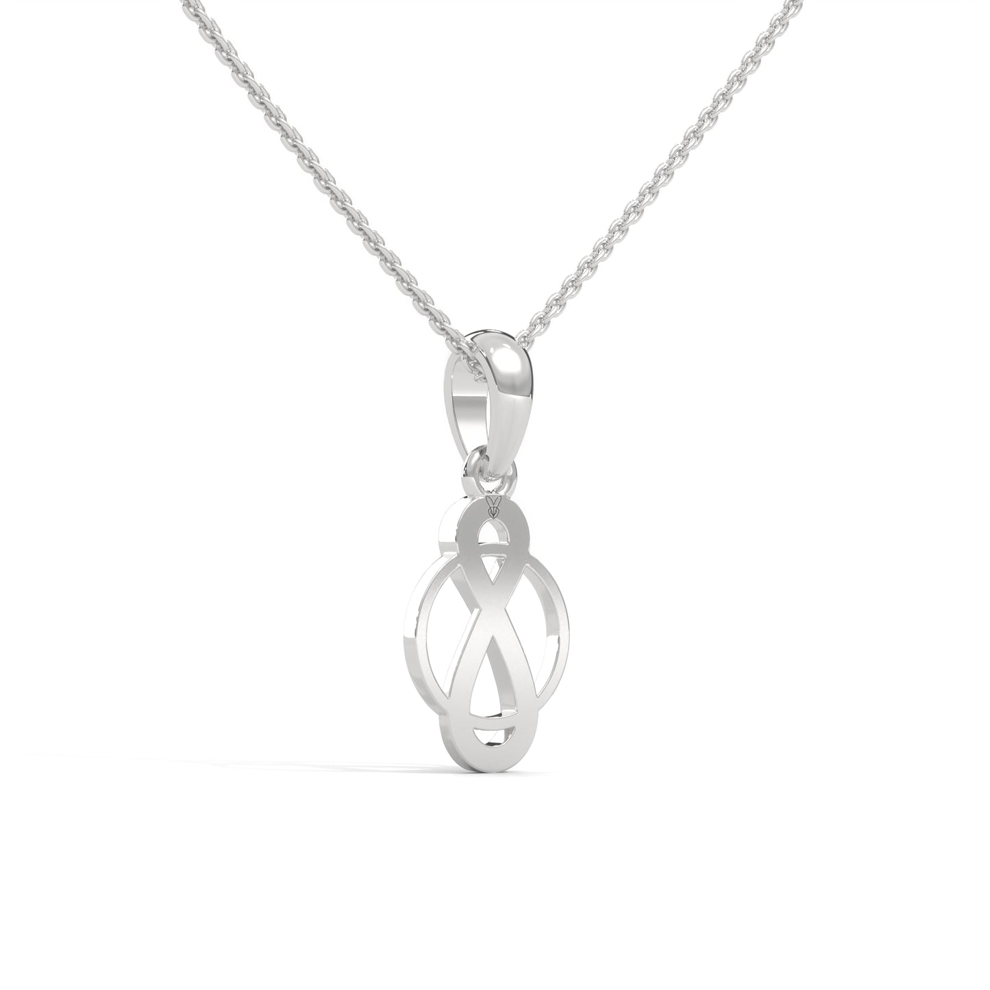 lab grown diamond | moissanite Jewellery Loop of Infinity Lab Grown Diamond OR Moissanite Pendant by Rabbito Jewels