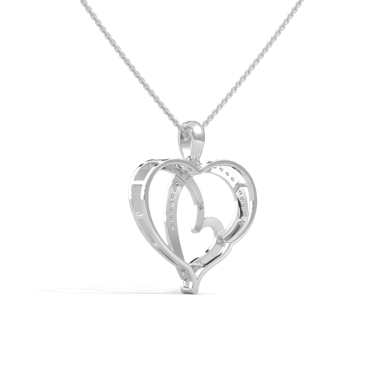 lab grown diamond | moissanite Jewellery Dual Toned Lab Grown Diamond OR Moissanite Pendant by Rabbito Jewels