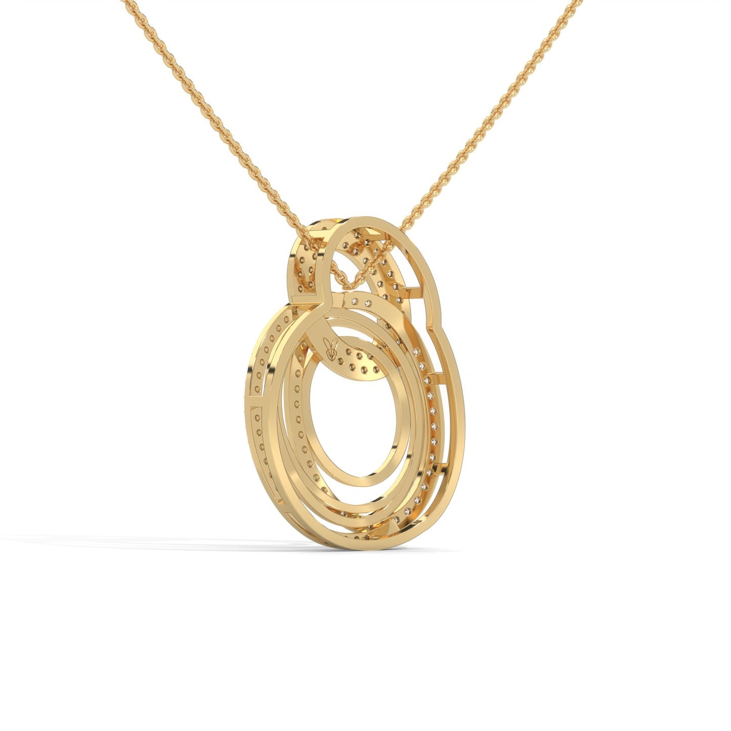 lab grown diamond | moissanite Jewellery Whirling Lab Grown Diamond OR Moissanite Pendant by Rabbito Jewels
