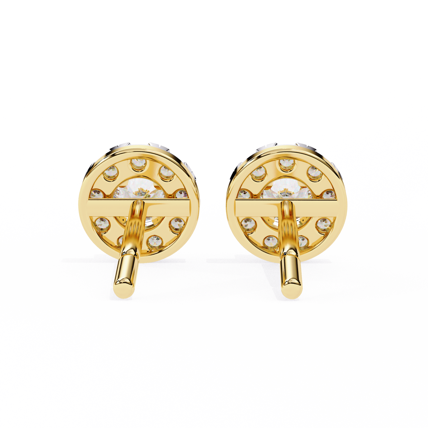 lab grown diamond | moissanite Jewellery Enchanted Forest Lab Grown OR Moissanite Halo Earrings by Rabbito Jewels