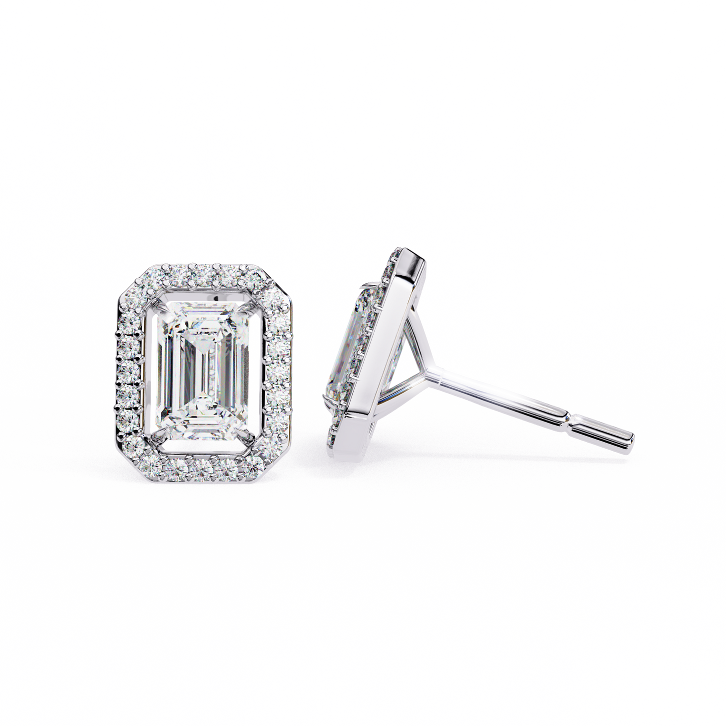 lab grown diamond | moissanite Jewellery Flare Dream Lab Grown Diamond OR Moissanite Hola Earrings by Rabbito Jewels