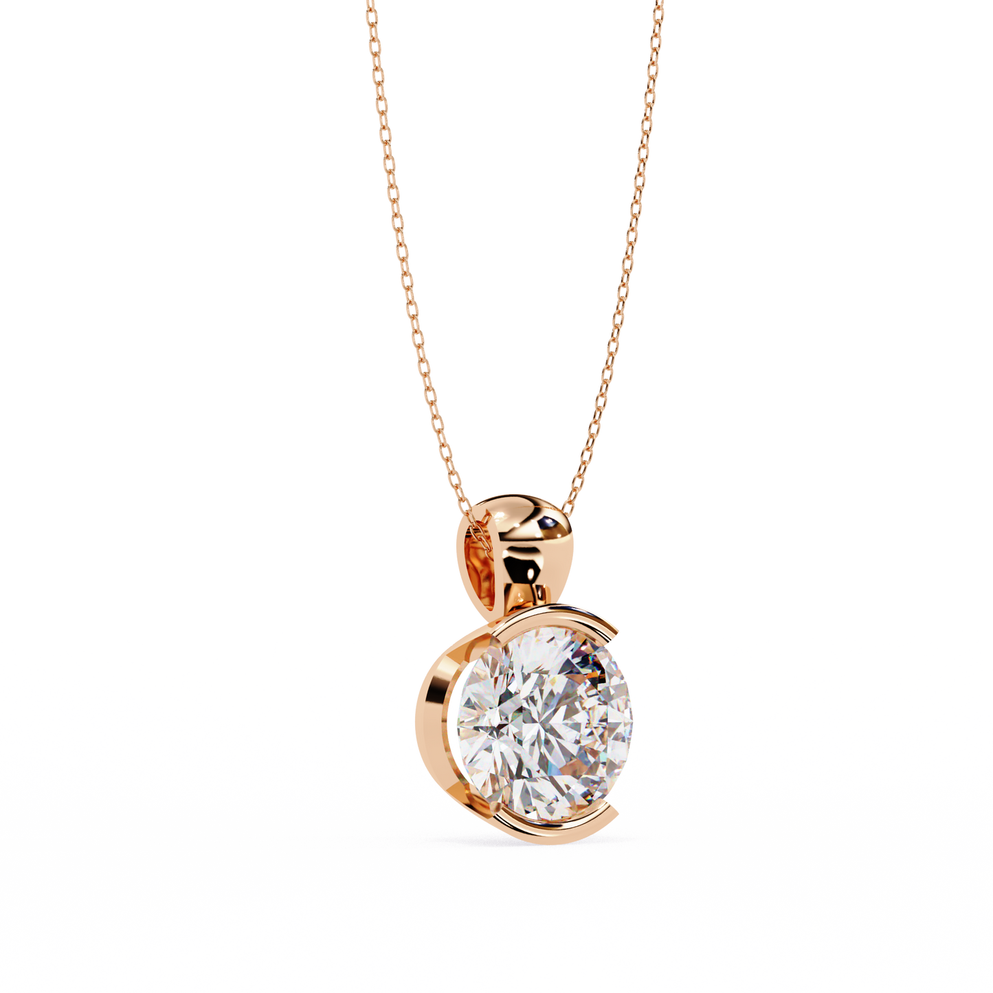 lab grown diamond | moissanite Jewellery Charlotte Lab Grown Diamond OR Moissanite Pendant by Rabbito Jewels