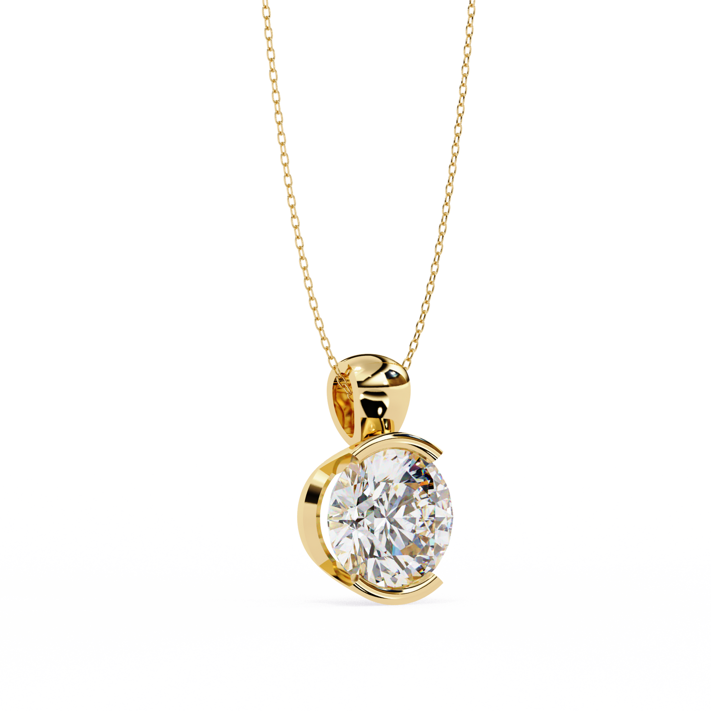 lab grown diamond | moissanite Jewellery Charlotte Lab Grown Diamond OR Moissanite Pendant by Rabbito Jewels