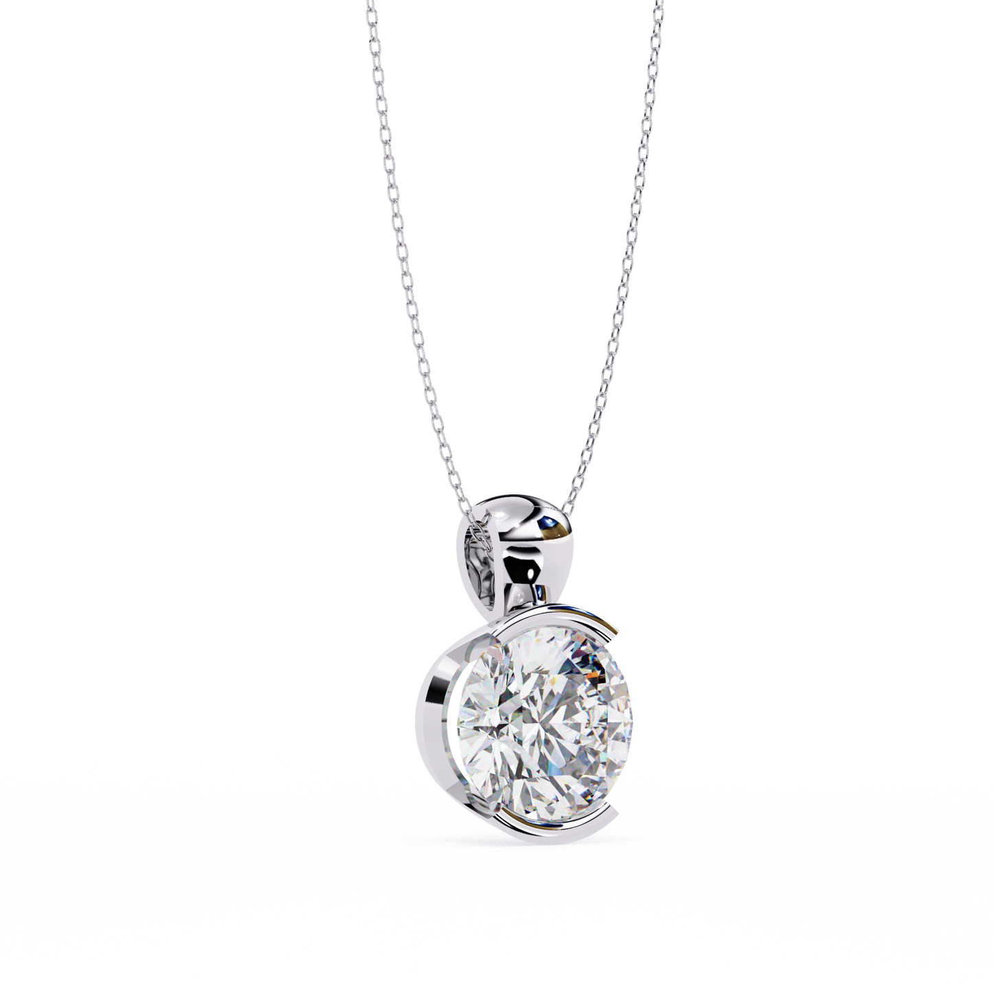 lab grown diamond | moissanite Jewellery Charlotte Lab Grown Diamond OR Moissanite Pendant by Rabbito Jewels