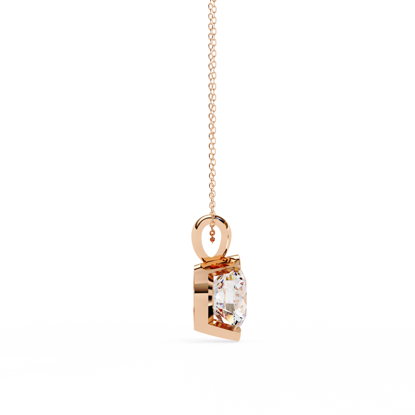 lab grown diamond | moissanite Jewellery Charlotte Lab Grown Diamond OR Moissanite Pendant by Rabbito Jewels