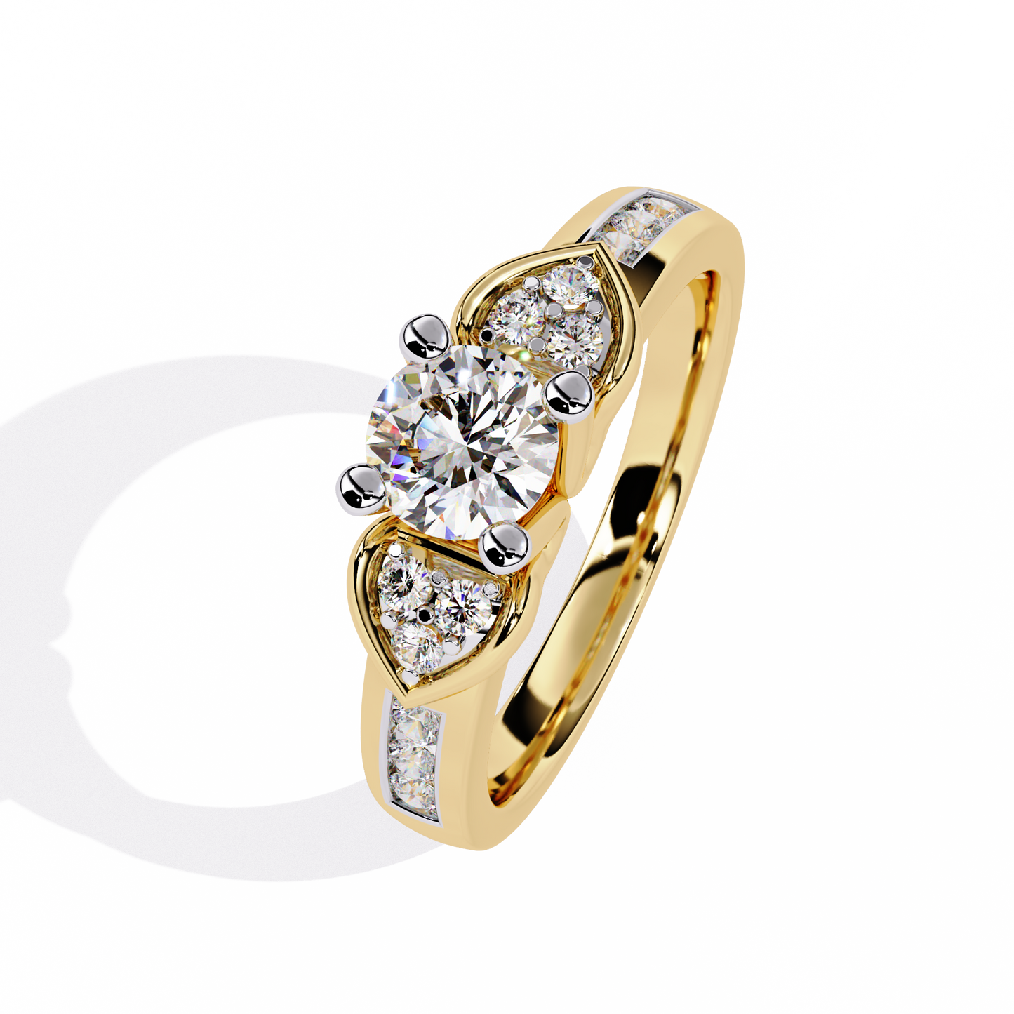 lab grown diamond | moissanite Jewellery Meraki Dual Heart Lab Grown Diamond OR Moissanite Ring by Rabbito Jewels
