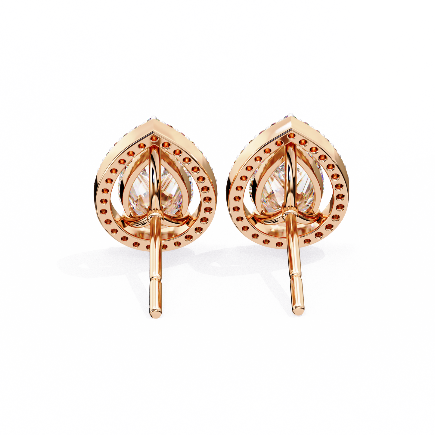 lab grown diamond | moissanite Jewellery Heavens Whisper Lab Grown & Moissanite Pear Stud Earrings by Rabbito Jewels