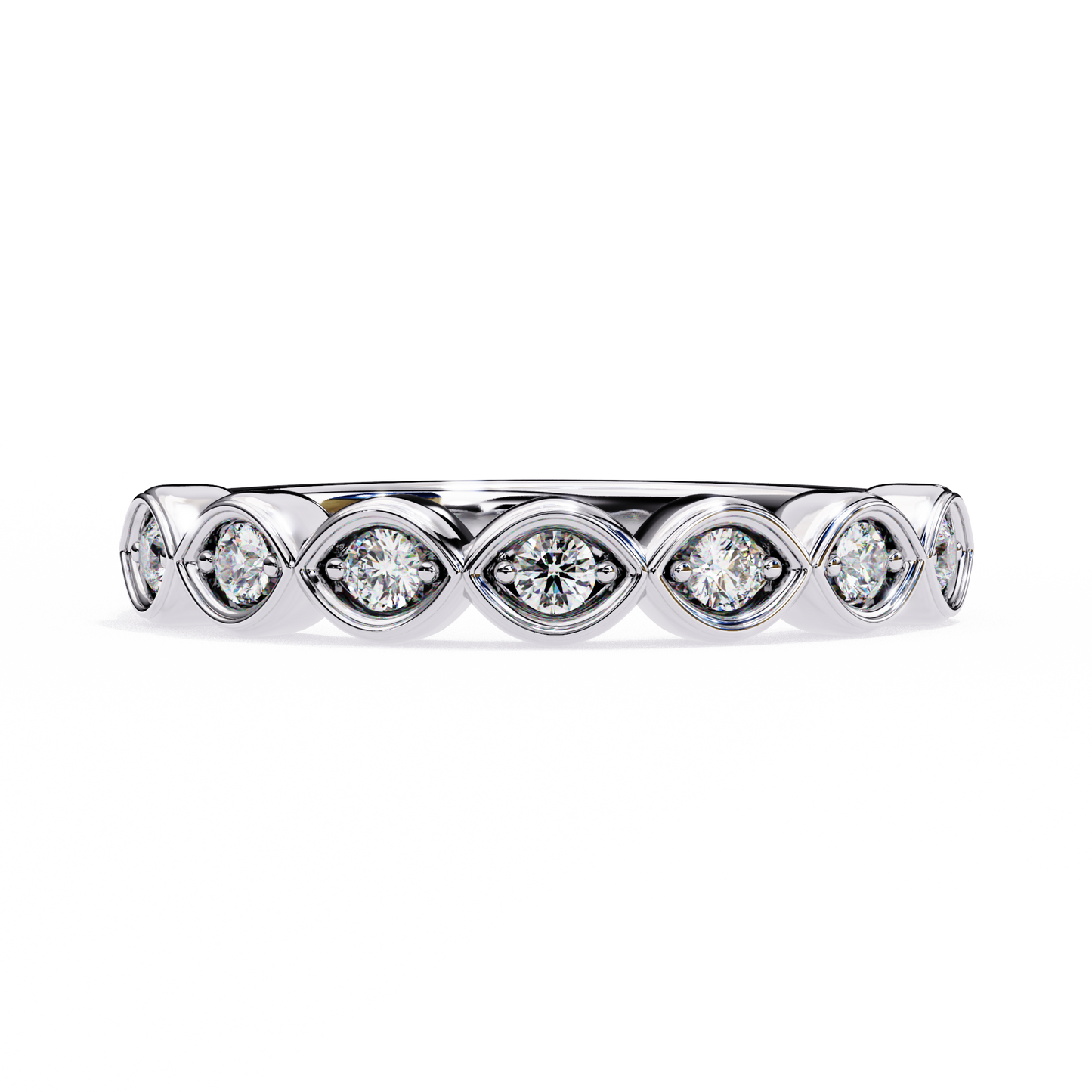 lab grown diamond | moissanite Jewellery Venera Lab Grown Diamond OR Moissanite Ring White Gold 14K by Rabbito Jewels