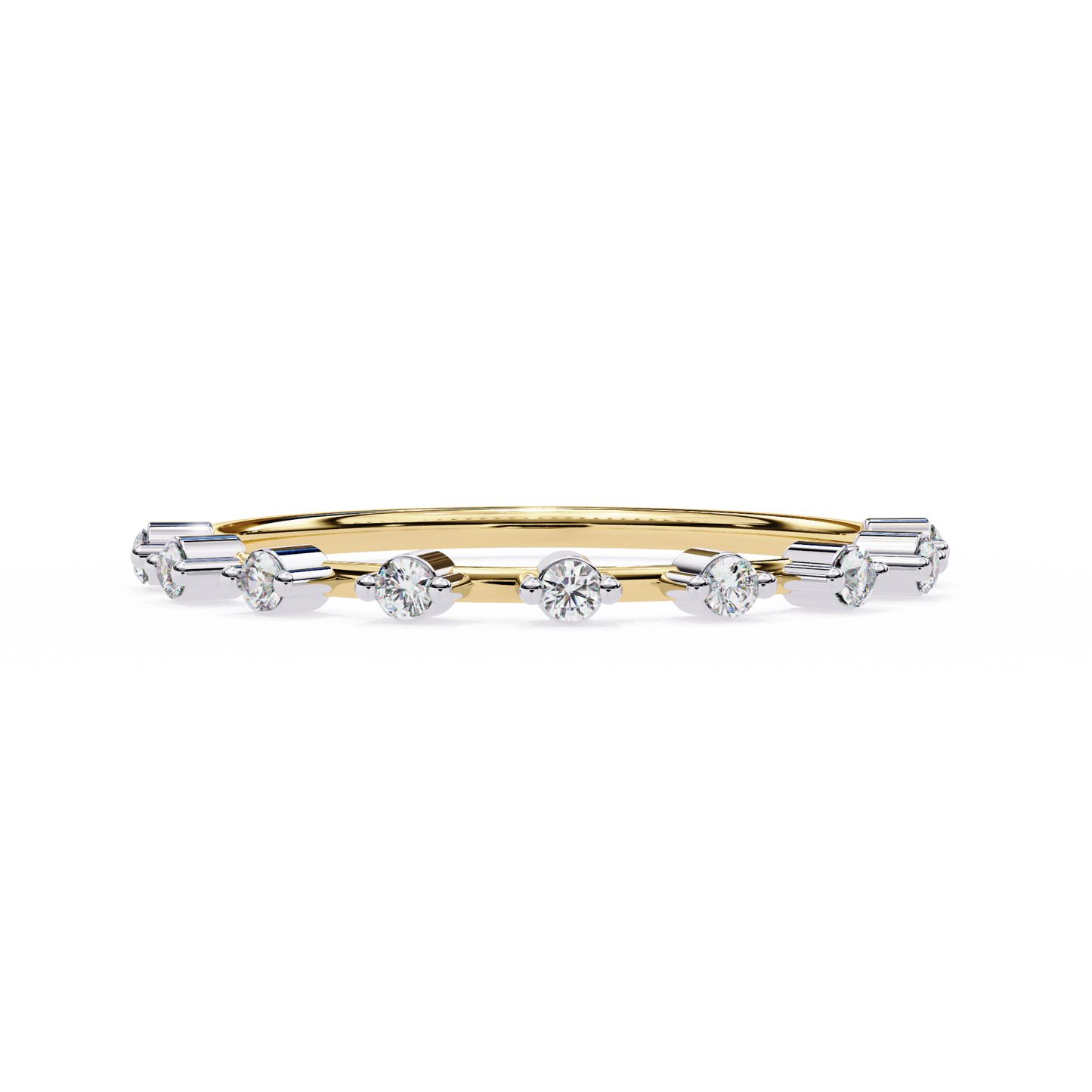 lab grown diamond | moissanite Jewellery Alliance Luna Lab Grown Diamond OR Moissanite Ring Yellow Gold 14K by Rabbito Jewels