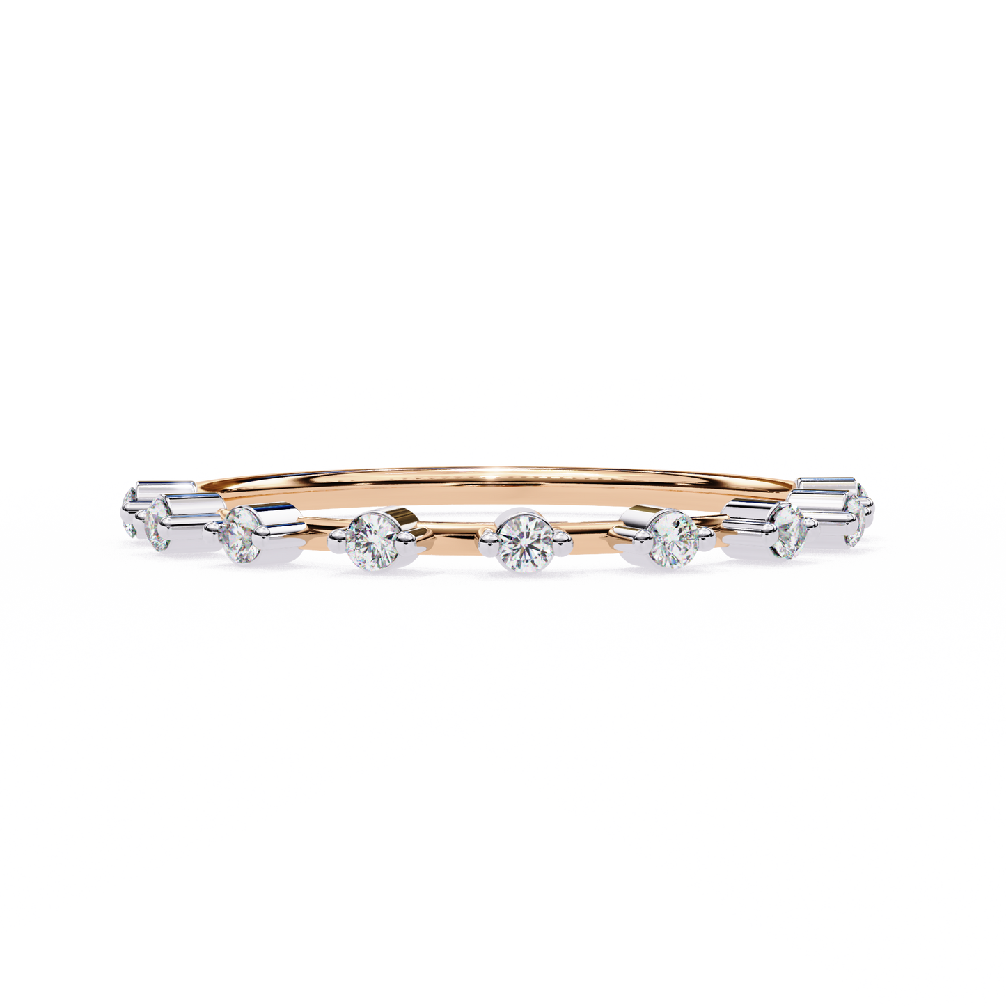 lab grown diamond | moissanite Jewellery Alliance Luna Lab Grown Diamond OR Moissanite Ring Rose Gold 14K by Rabbito Jewels