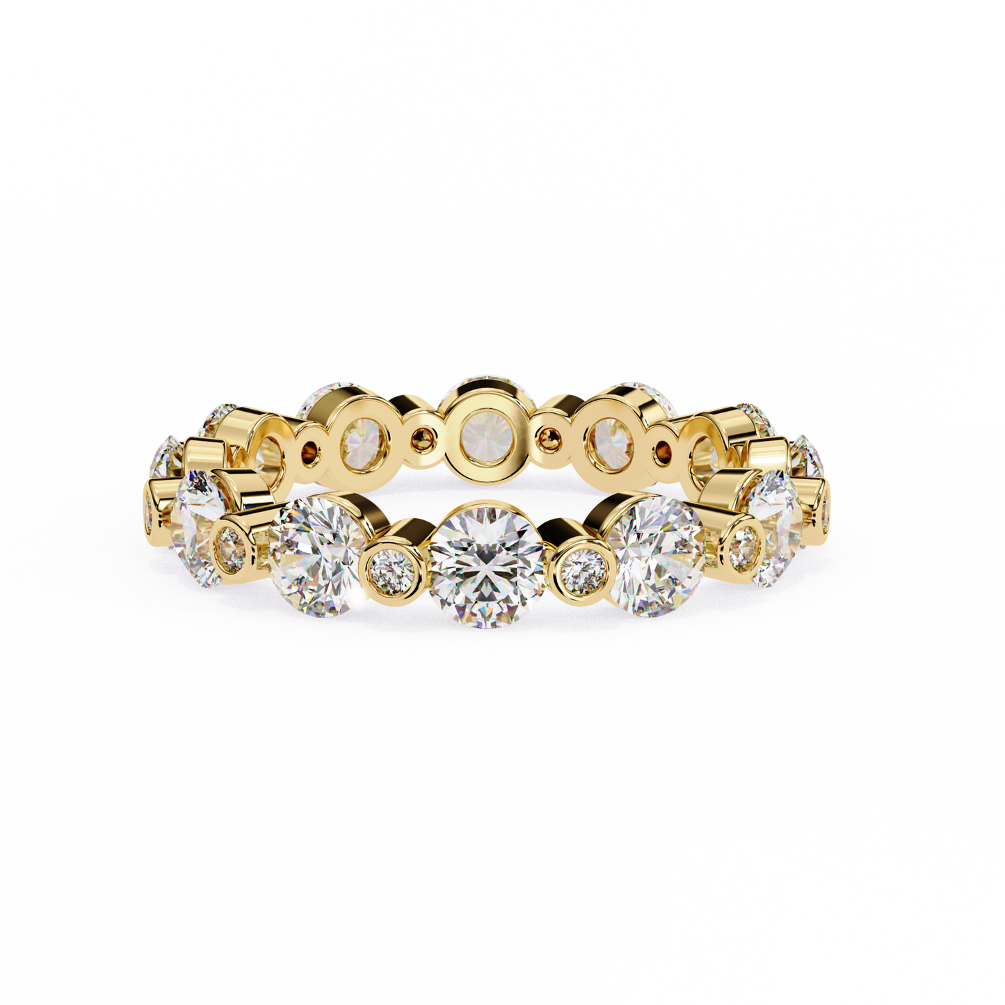 lab grown diamond | moissanite Jewellery Biliza Lab Grown Diamond OR Moissanite Ring Yellow Gold 18K by Rabbito Jewels