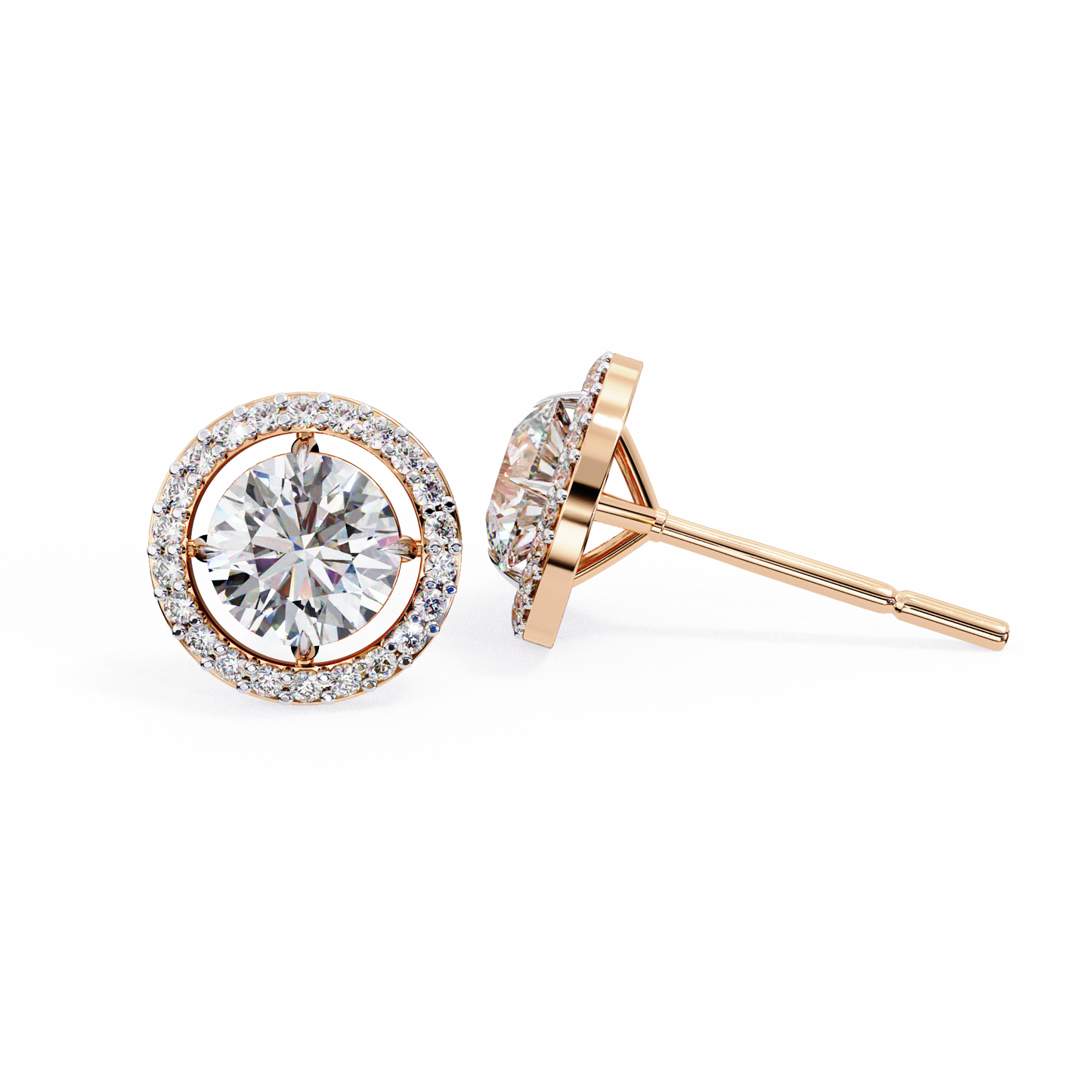 lab grown diamond | moissanite Jewellery Secret Glishi 0.40ct Lab Grown OR Moissanite Stud Earrings by Rabbito Jewels