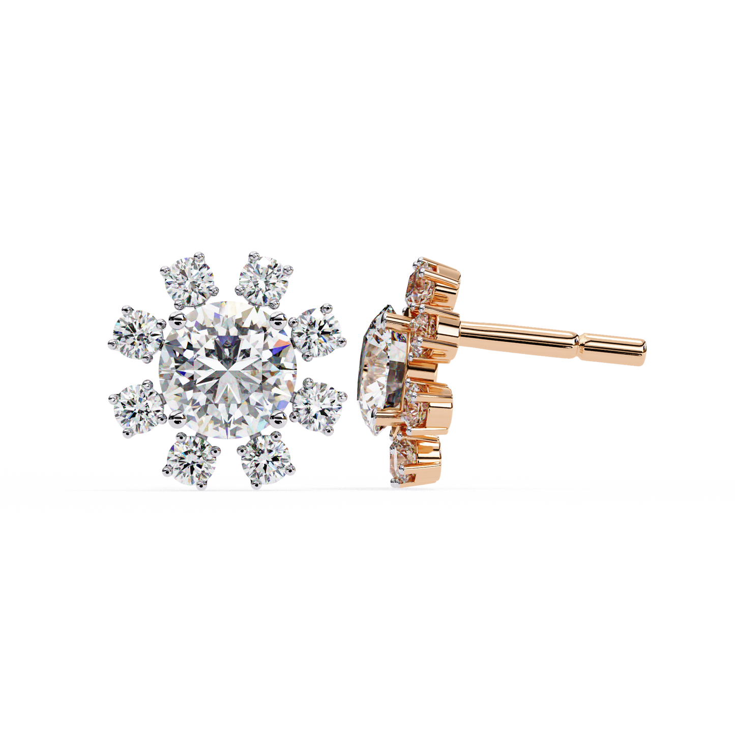 lab grown diamond | moissanite Jewellery Angel Breath Lab Grown Diamond OR Moissanite Earrings by Rabbito Jewels
