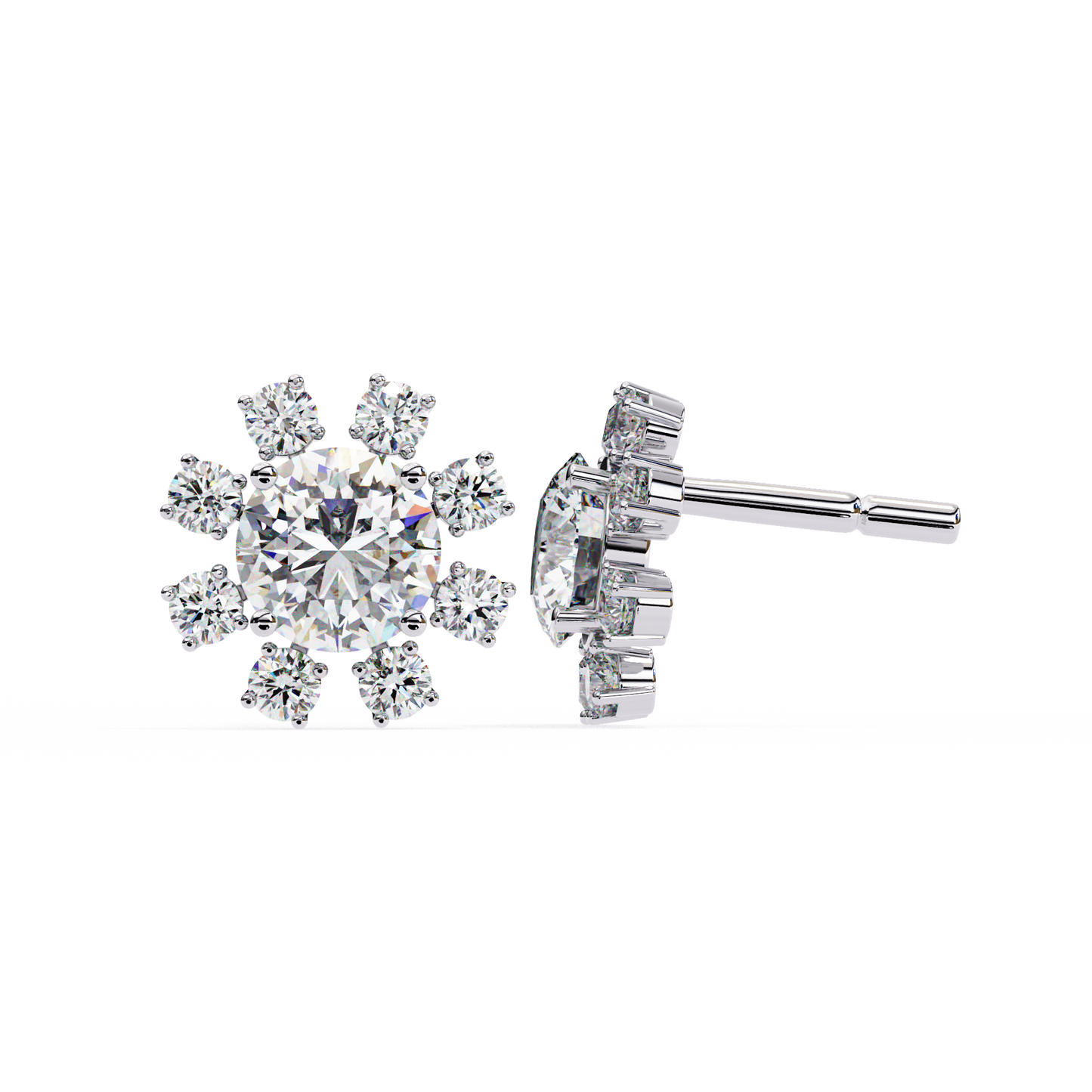 lab grown diamond | moissanite Jewellery Angel Breath Lab Grown Diamond OR Moissanite Earrings by Rabbito Jewels