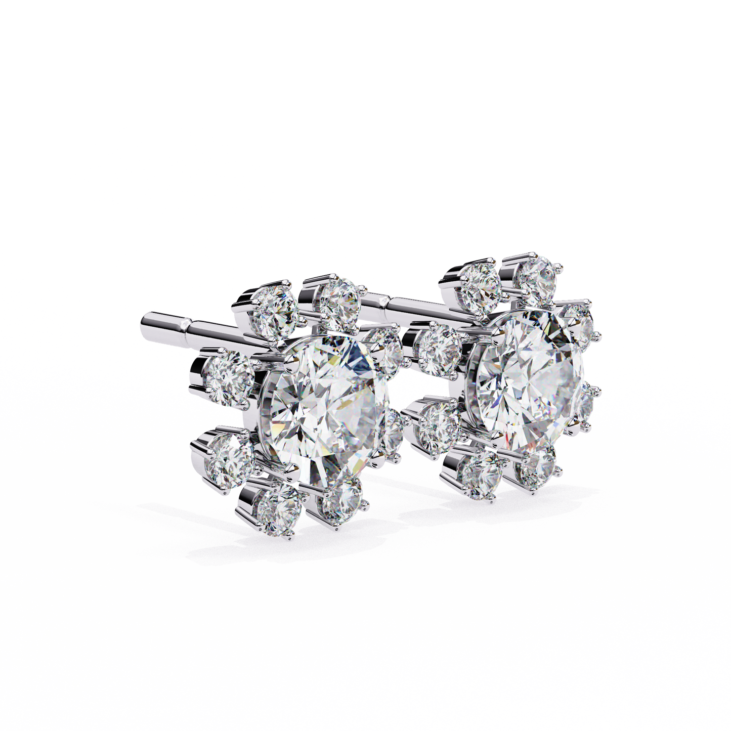 lab grown diamond | moissanite Jewellery Angel Breath Lab Grown Diamond OR Moissanite Earrings by Rabbito Jewels