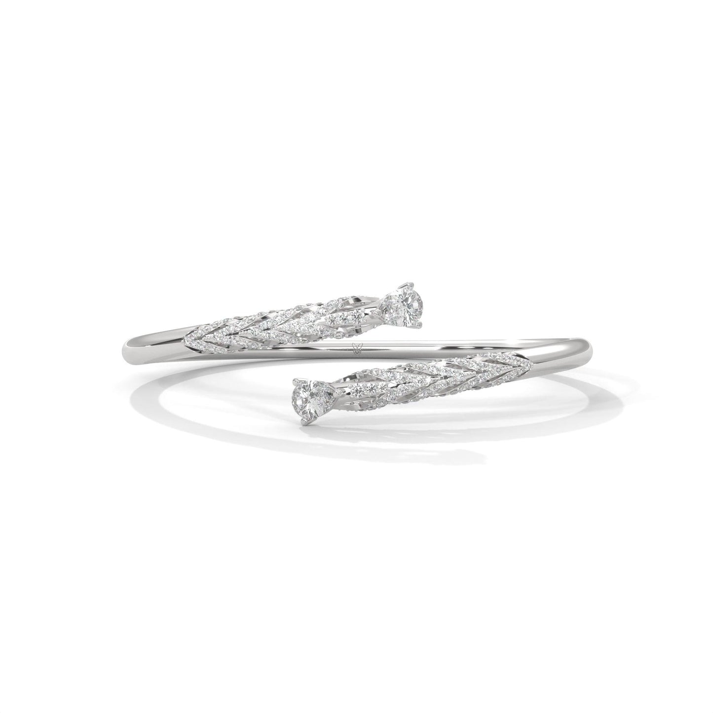 lab grown diamond | moissanite Jewellery Diva Lab Grown Diamond OR Moissanite Bracelet White Gold 18K by Rabbito Jewels