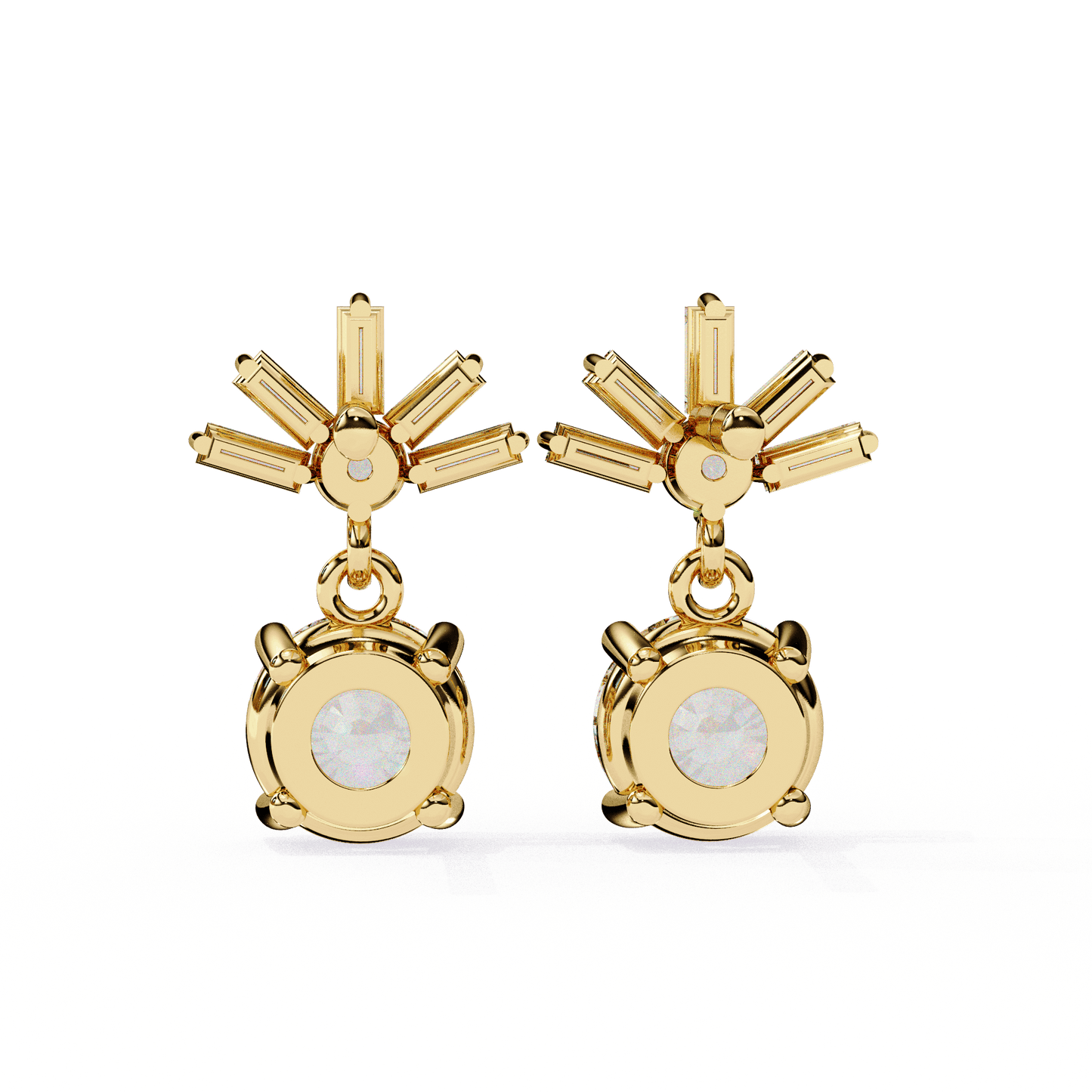 lab grown diamond | moissanite Jewellery Meteor Shine Lab Grown OR Moissanite Earrings by Rabbito Jewels